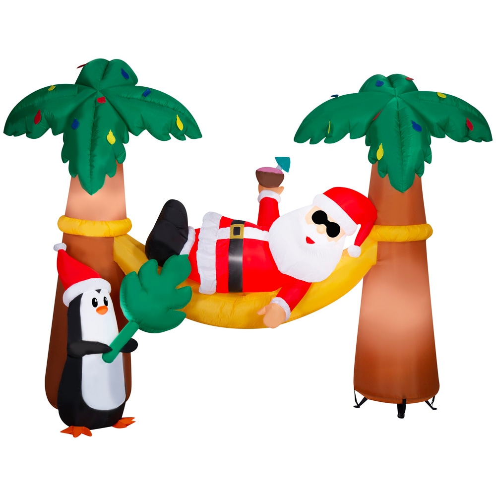 Holiday Living 881635 6.7-Feet Lighted Santa Christmas Inflatable