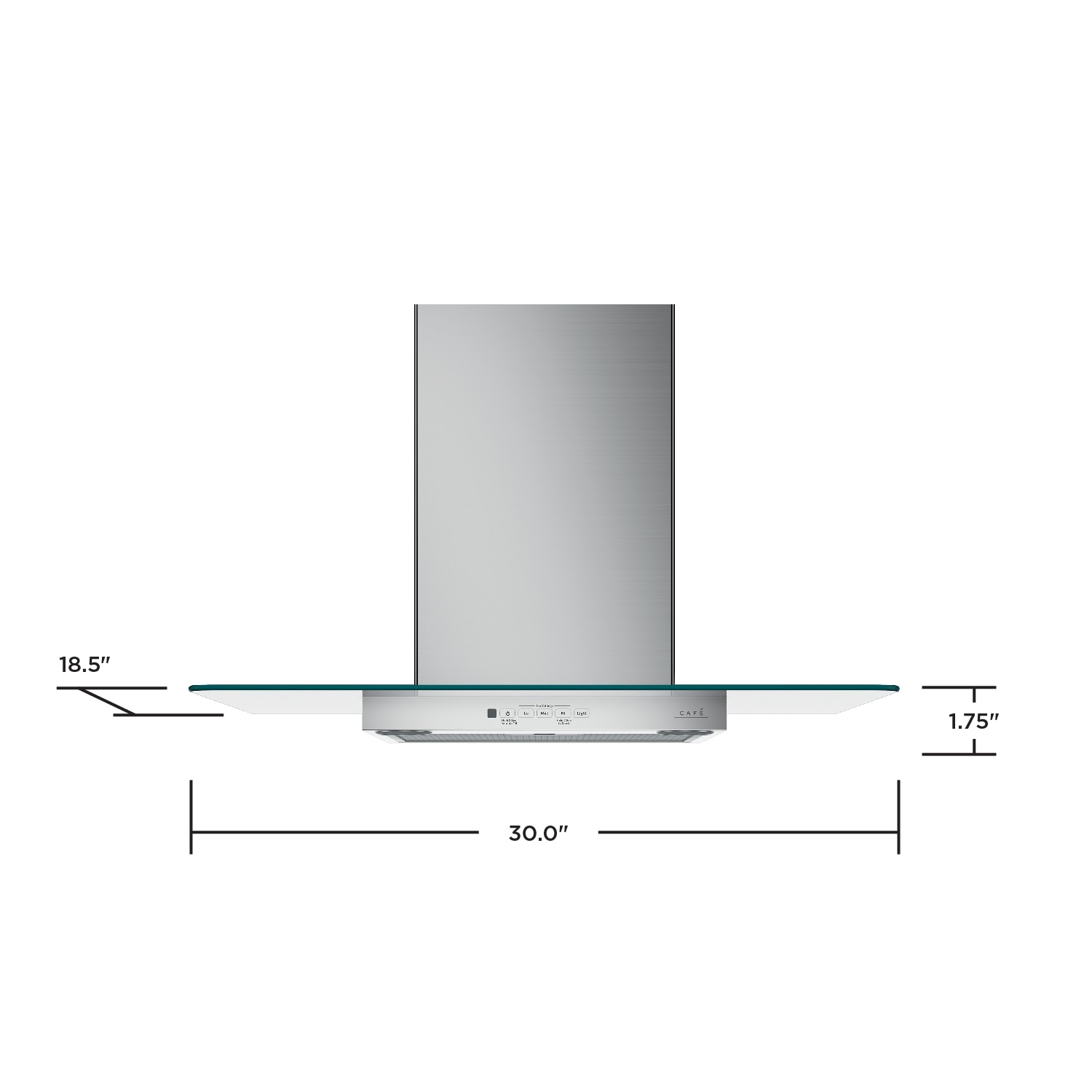 Cafe 30 In 350 CFM Convertible Stainless Steel Wall Mounted Range Hood   65375987 