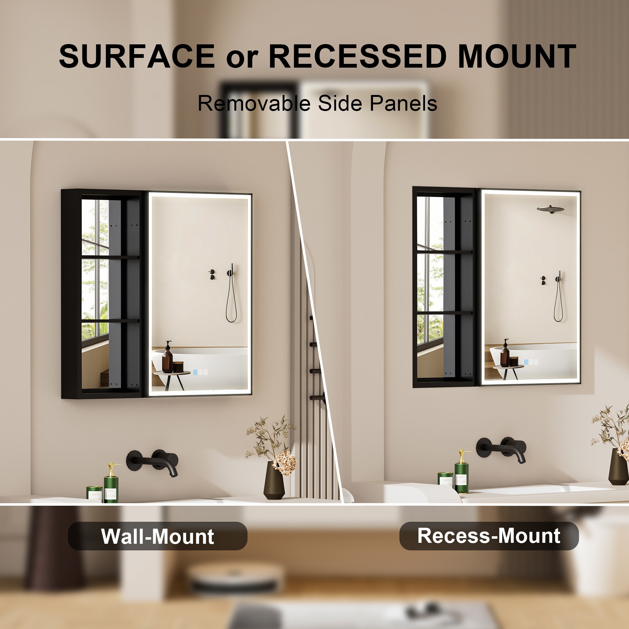 Forclover MEAM-12M3230RMC Bathroom-Medicine-Cabinets - View #8