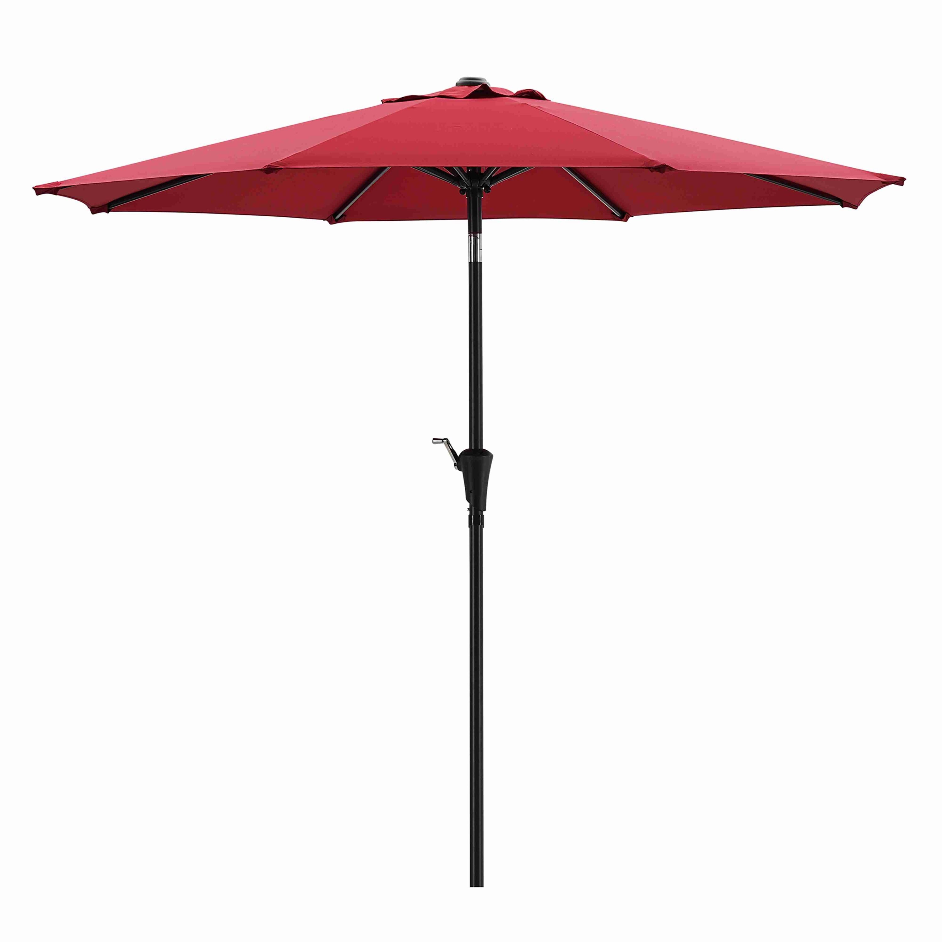 Runesay QC03PATIO-30 7.5-Feet Aluminum Red Market Patio Umbrella