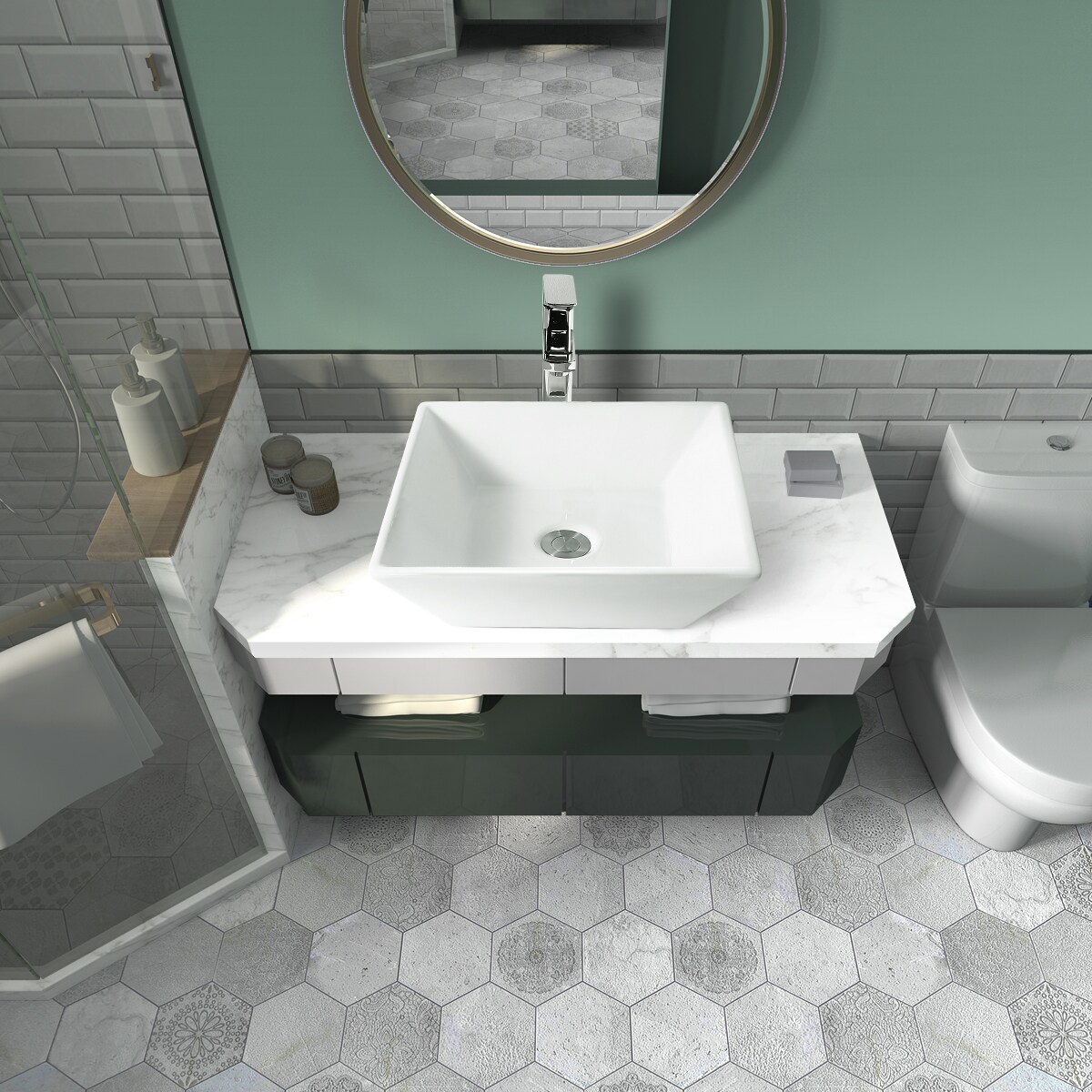 Sinber BVS1616A-OL Bath-Sink - View #2