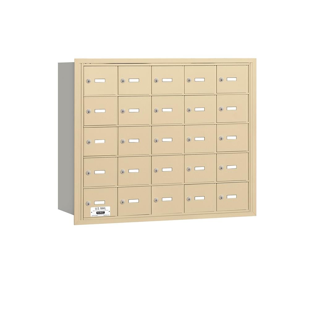 SALSBURY INDUSTRIES 3625SRU Recessed Mount Brown Metal Extra Large Lockable Cluster Mailbox