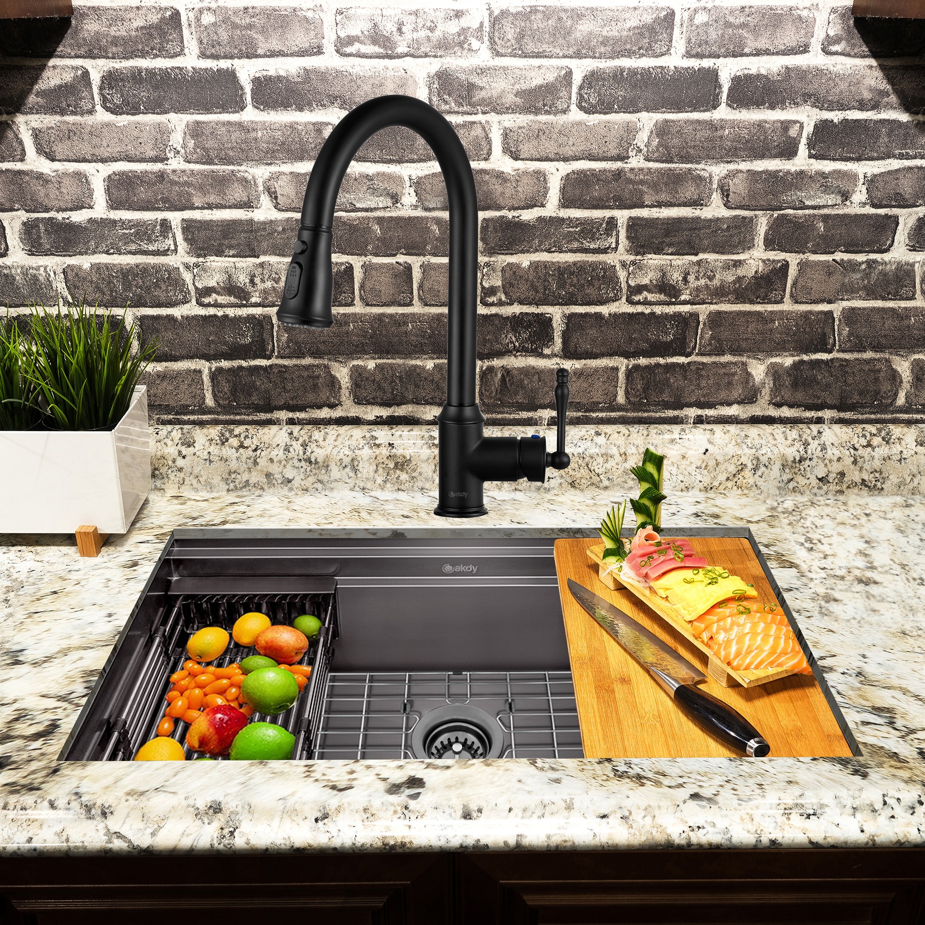 AKDY KS0502-KF9 Kitchen-Sinks - View #2