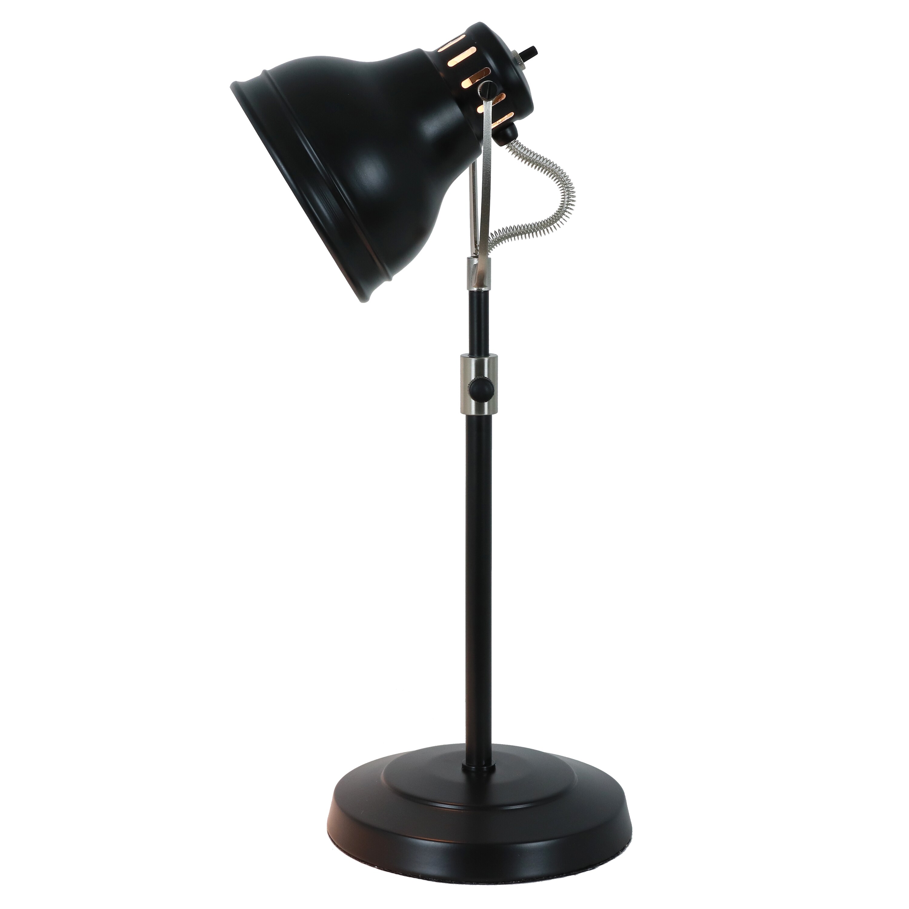 black retro desk lamp