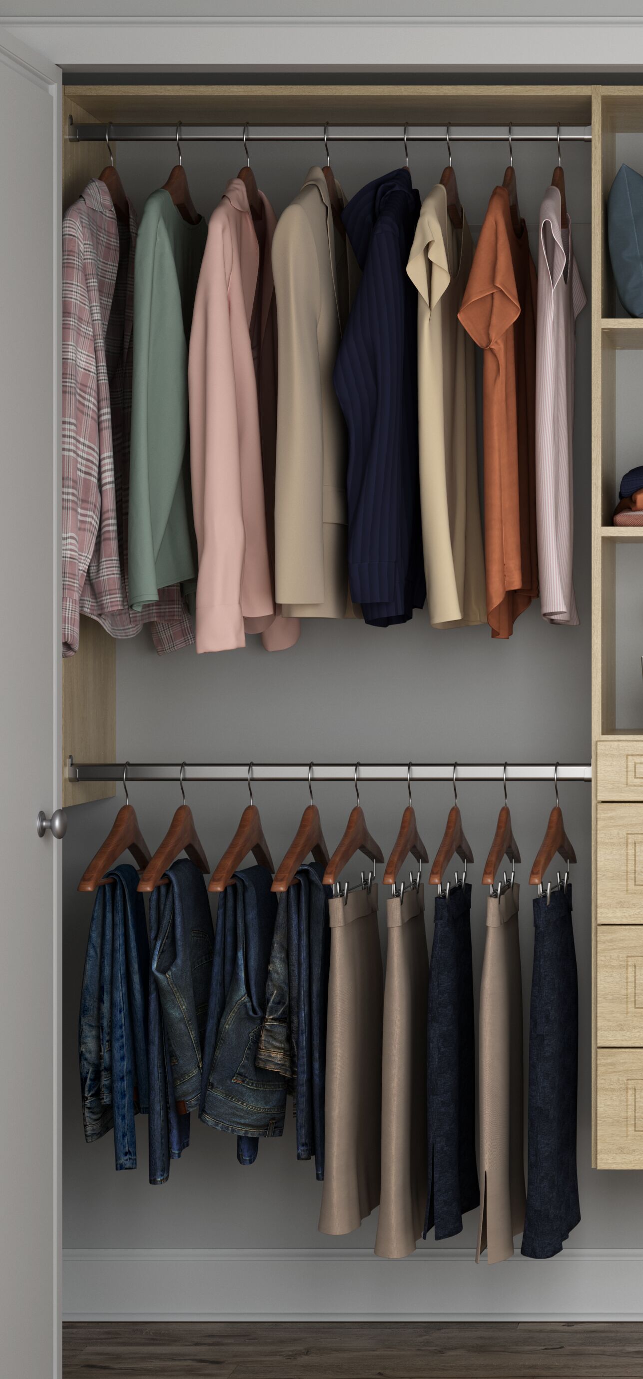Easy Track PH168-MJ Wood-Closet-Kits - View #4