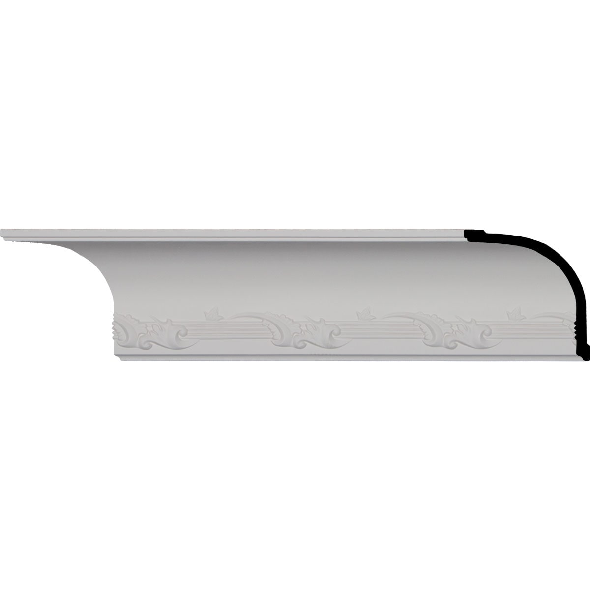Winston Cove White Polyurethane Crown Moulding 94.5 in