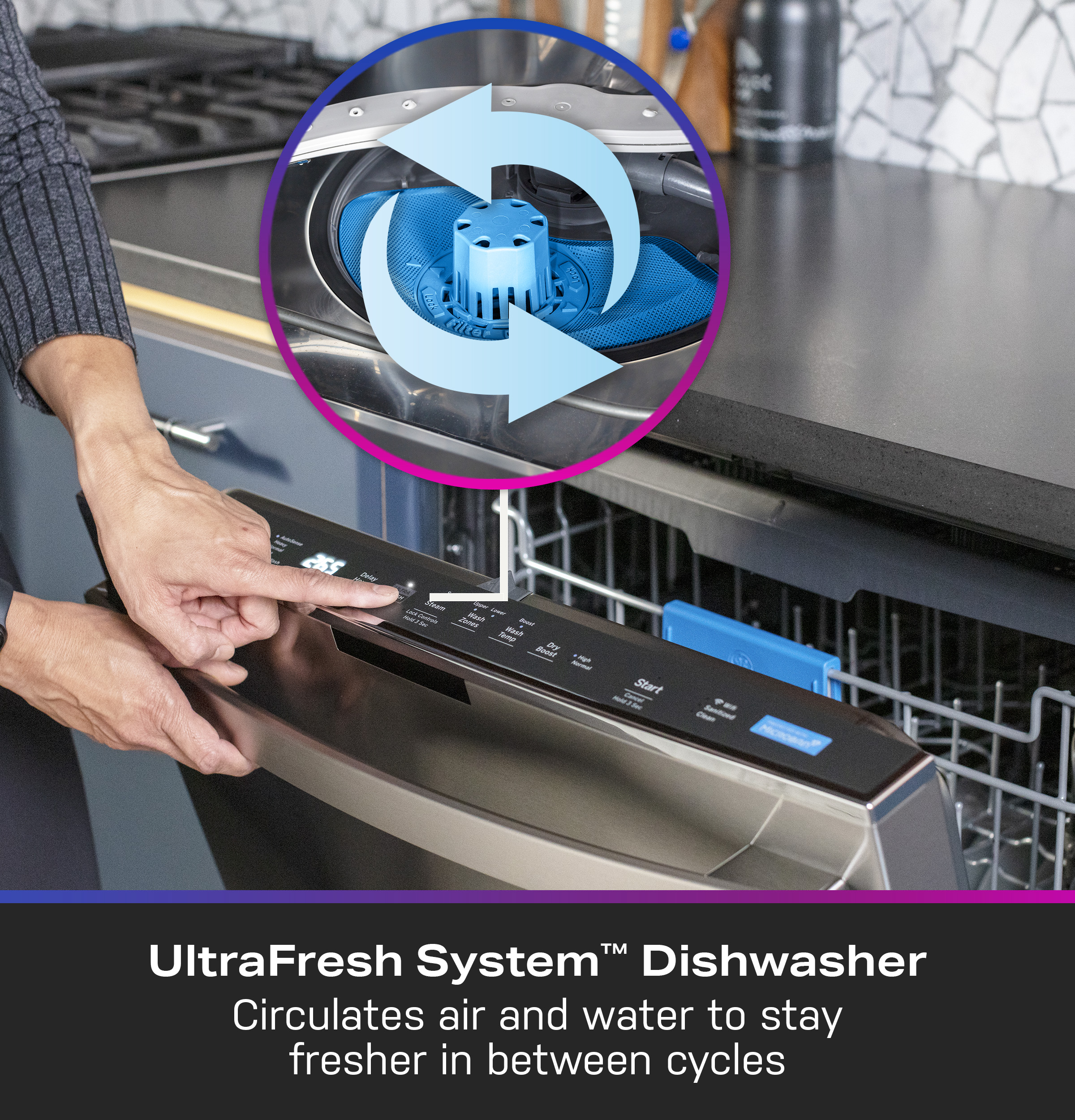 Buy GE Built-In Potscrubber Dishwasher with SureClean Wash System, 2 Wash  Levels, 5 Cycles/8 Options and Standard Sound Insulation Package