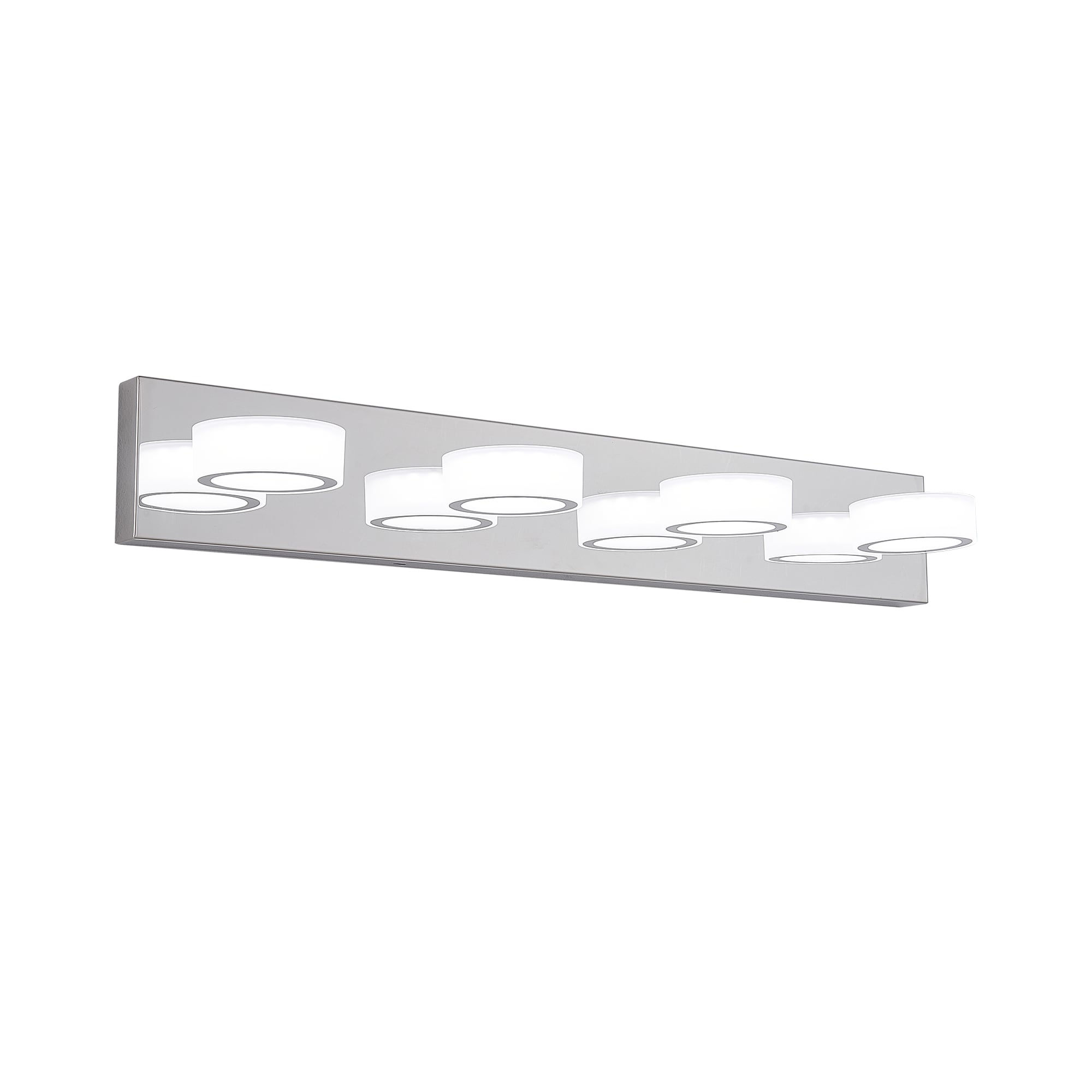 AAZJ Vanity Light 29.1-in 4 Light Chrome Integrated LED Modern/contemporary Bathroom Vanity light