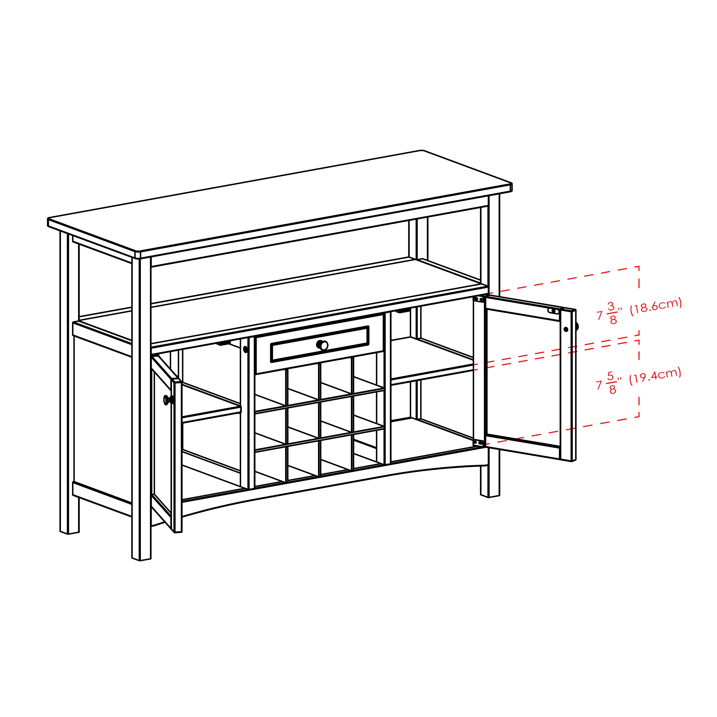 Winsome Wood 94745 Dining-Kitchen-Storarge - View #11