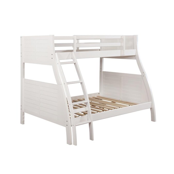 Powell Easton White Twin Over Full Bunk, Powell Twin Over Full Bunk Bed