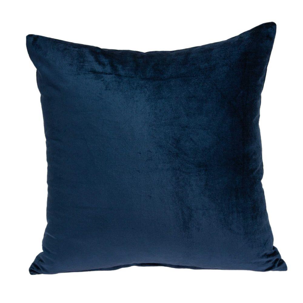 HomeRoots 334004 Jordan Navy Blue Standard Cotton viscose blend Pillow Case