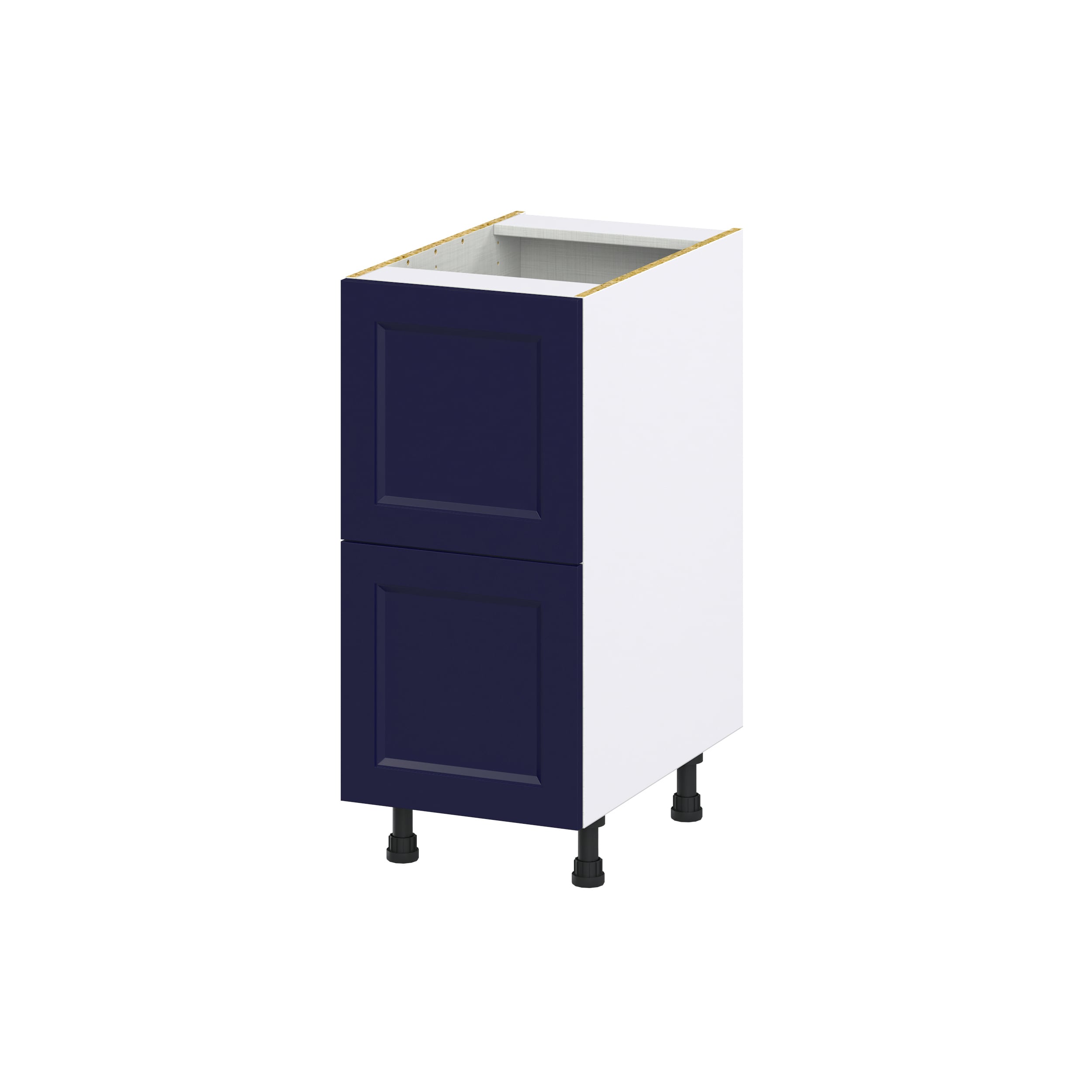 Hugo&Borg Lorette 15-in W x 34.5-in H x 25-in D Navy Blue 2-Drawer Base Fully Assembled Cabinet