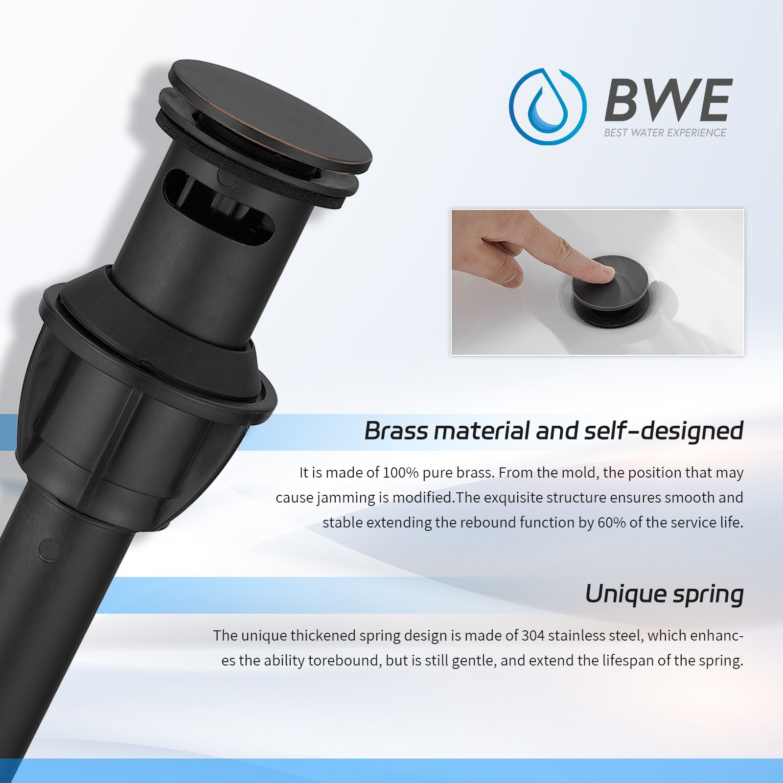 BWE A-9PP-1-ORB Popup-Drains-Accessories - View #2