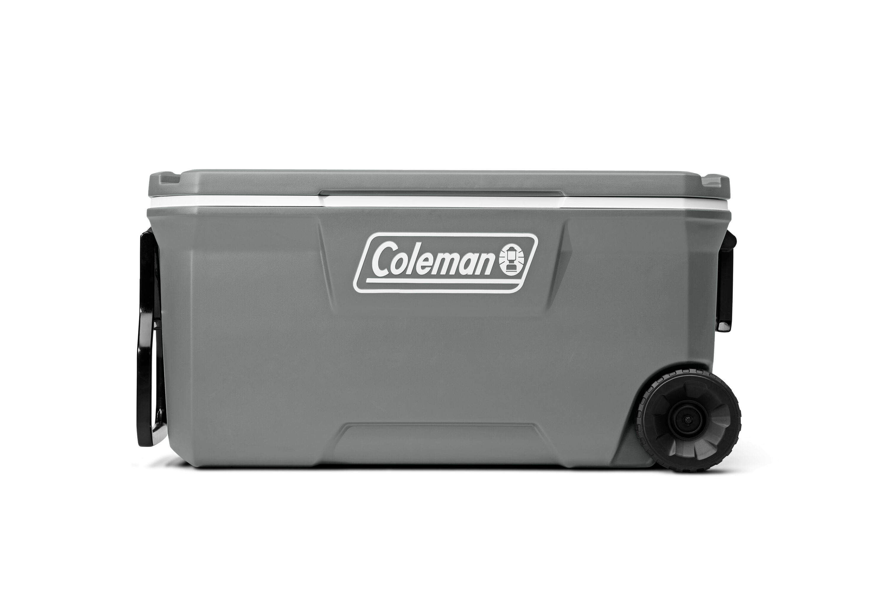 Gray 100-Quart Wheeled Insulated Chest Cooler | - Coleman 3000006492