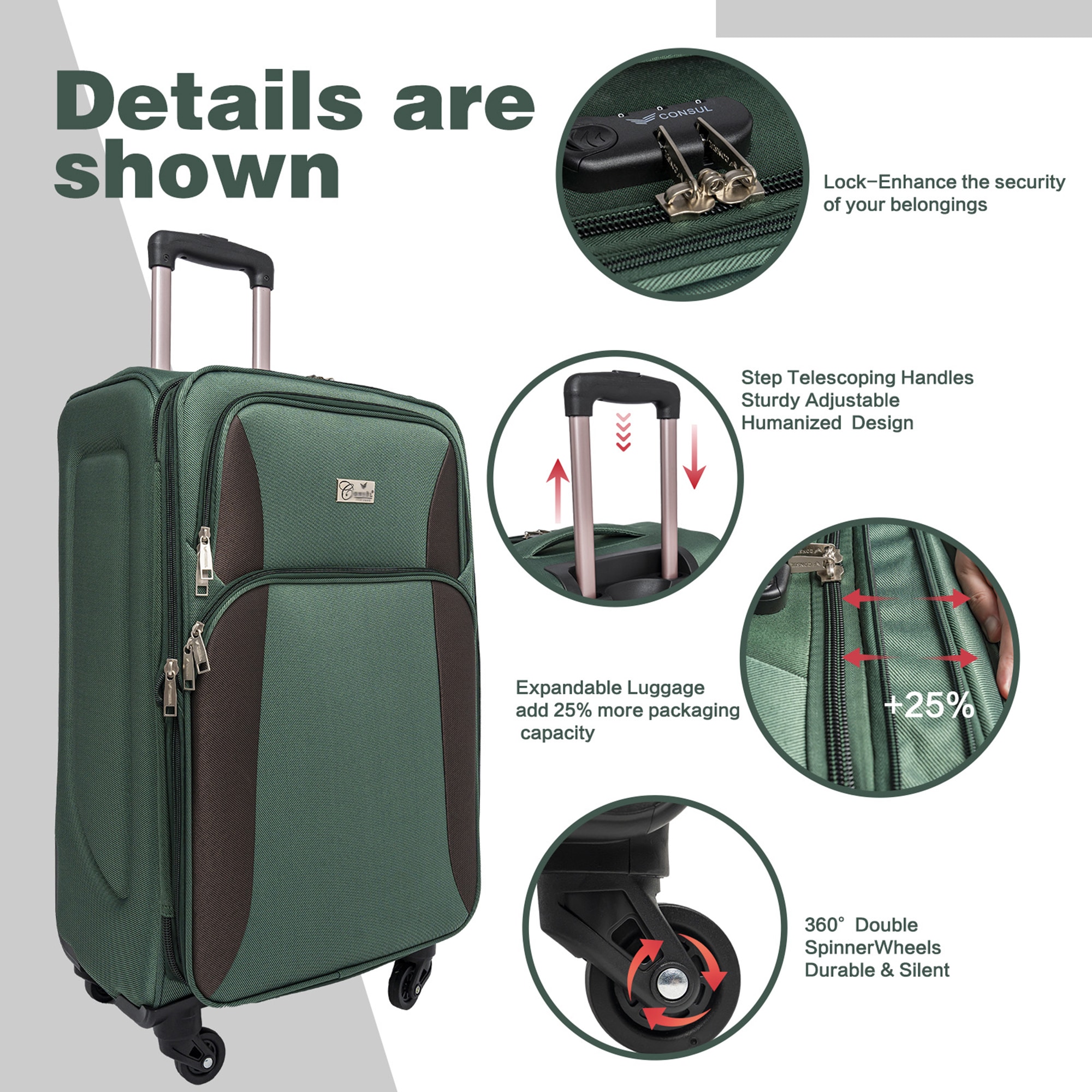 SINOFURN SYD9600012PP Luggage-And-Luggage-Sets - View #4