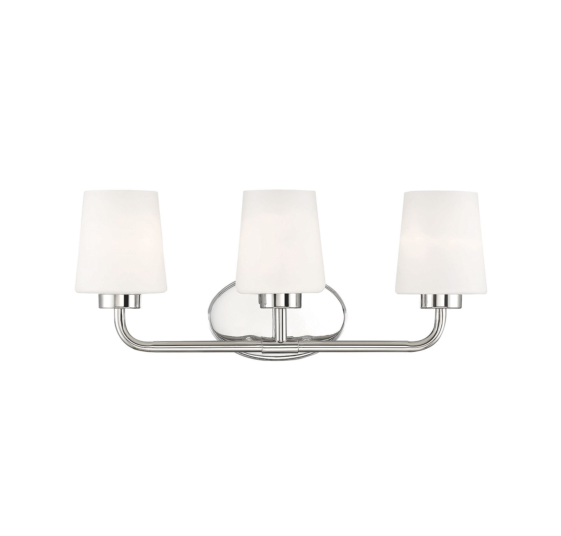  LW-SH638192 22-in 3-Light Polished Nickel Transitional Vanity Light Bar