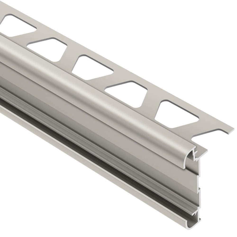 Schluter Systems RC80AT39 Rondec-CT 0.313-in W x 98.5-in L Satin nickel anodized aluminum Aluminum Tile Edge Trim
