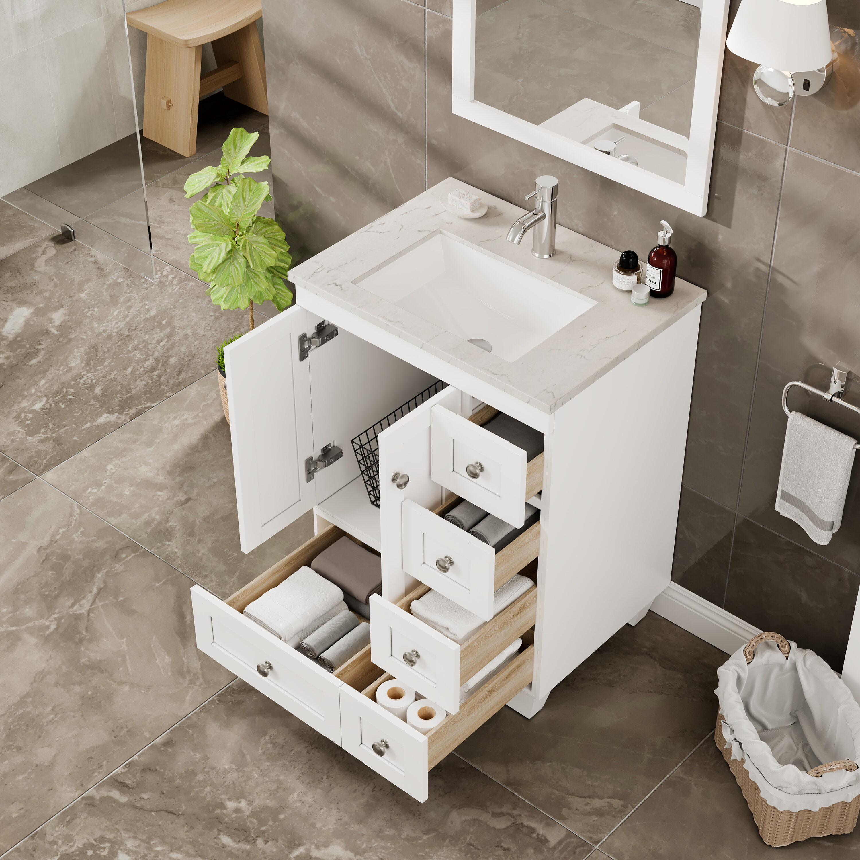 Eviva EVVN30-24X18WH Bath-Vanity-Combo - View #6