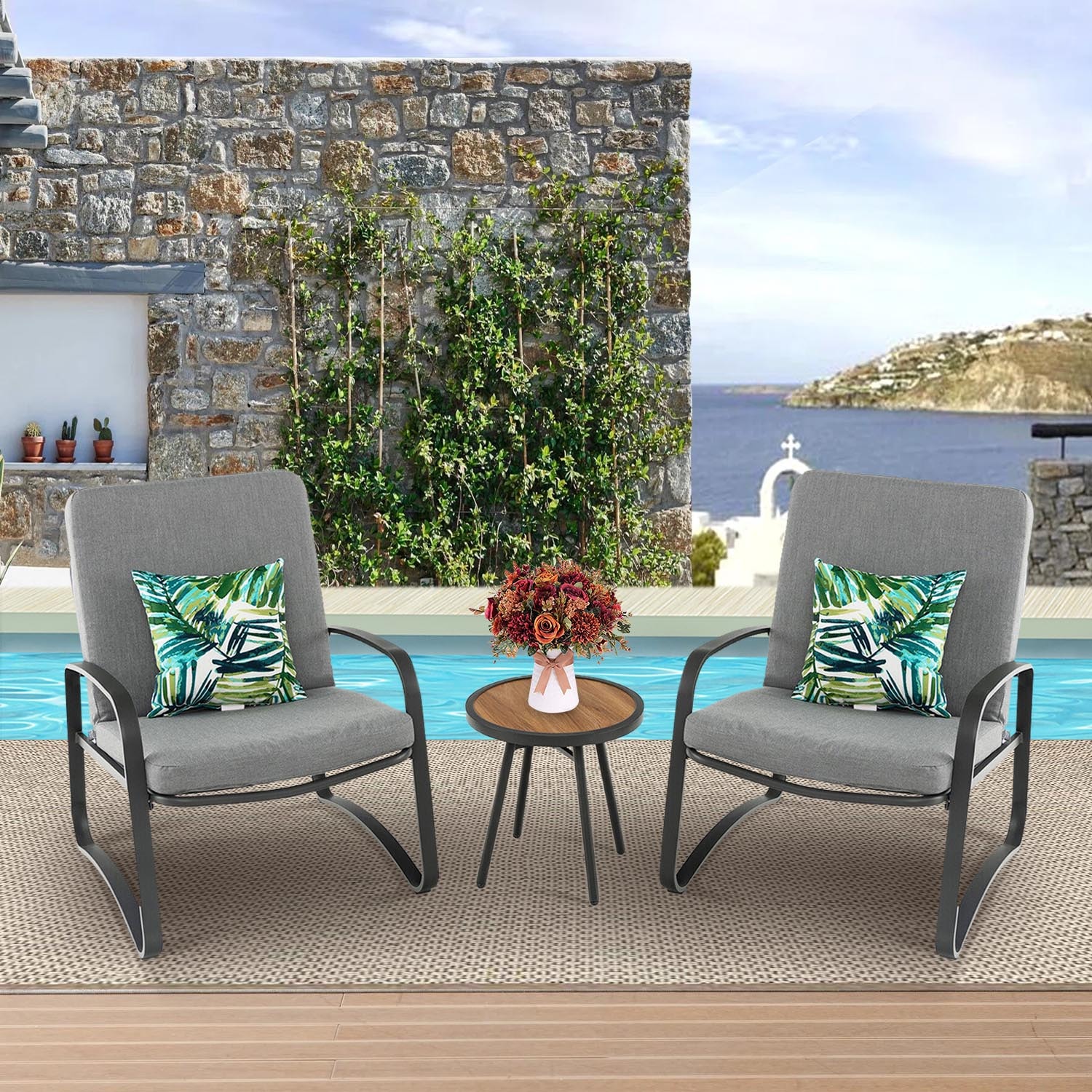 WELLFOR TDS10964 Patio-Conversation-Sets - View #3
