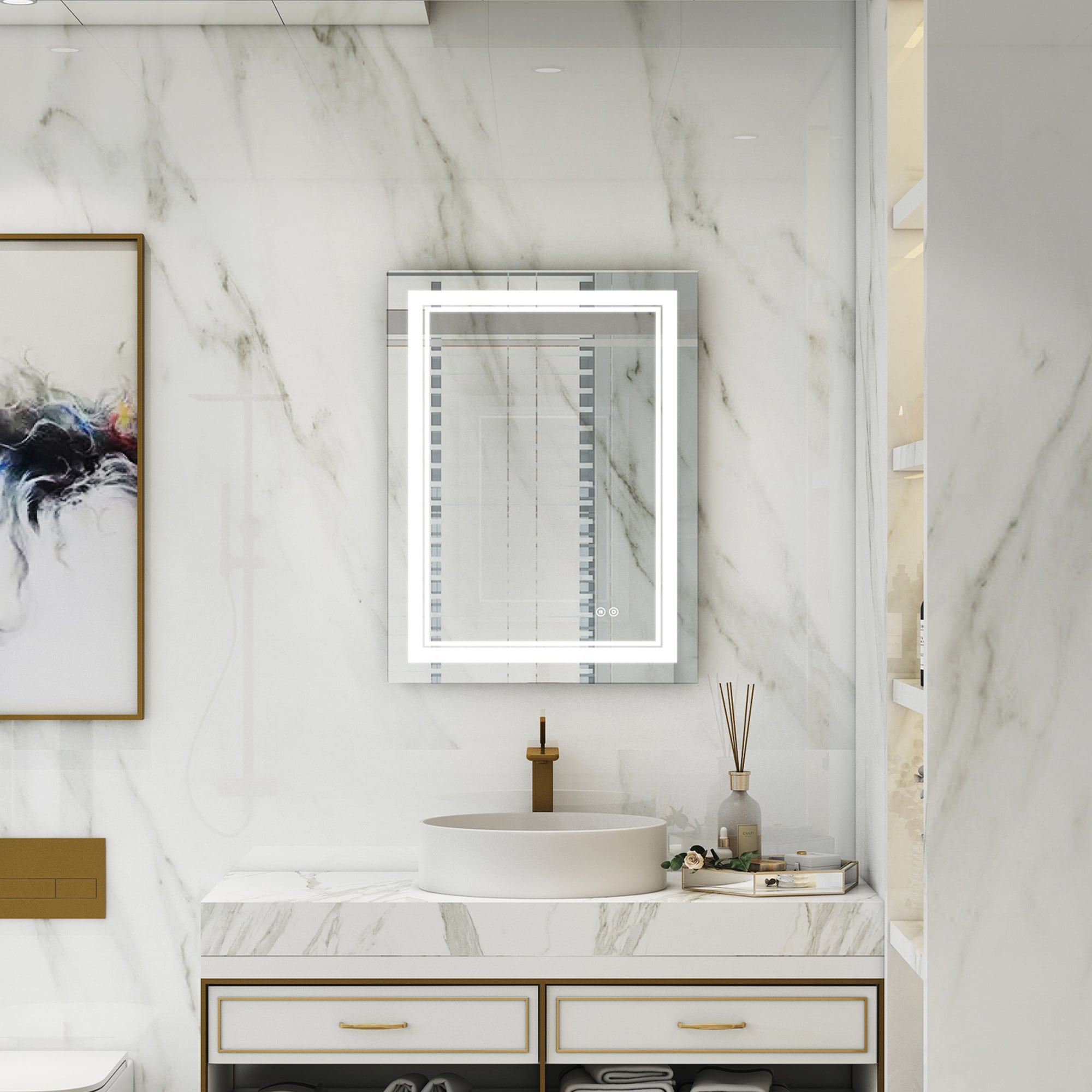 WELLFOR WB#EMI-04A-2432 Framed-Bath-Mirrors - View #6