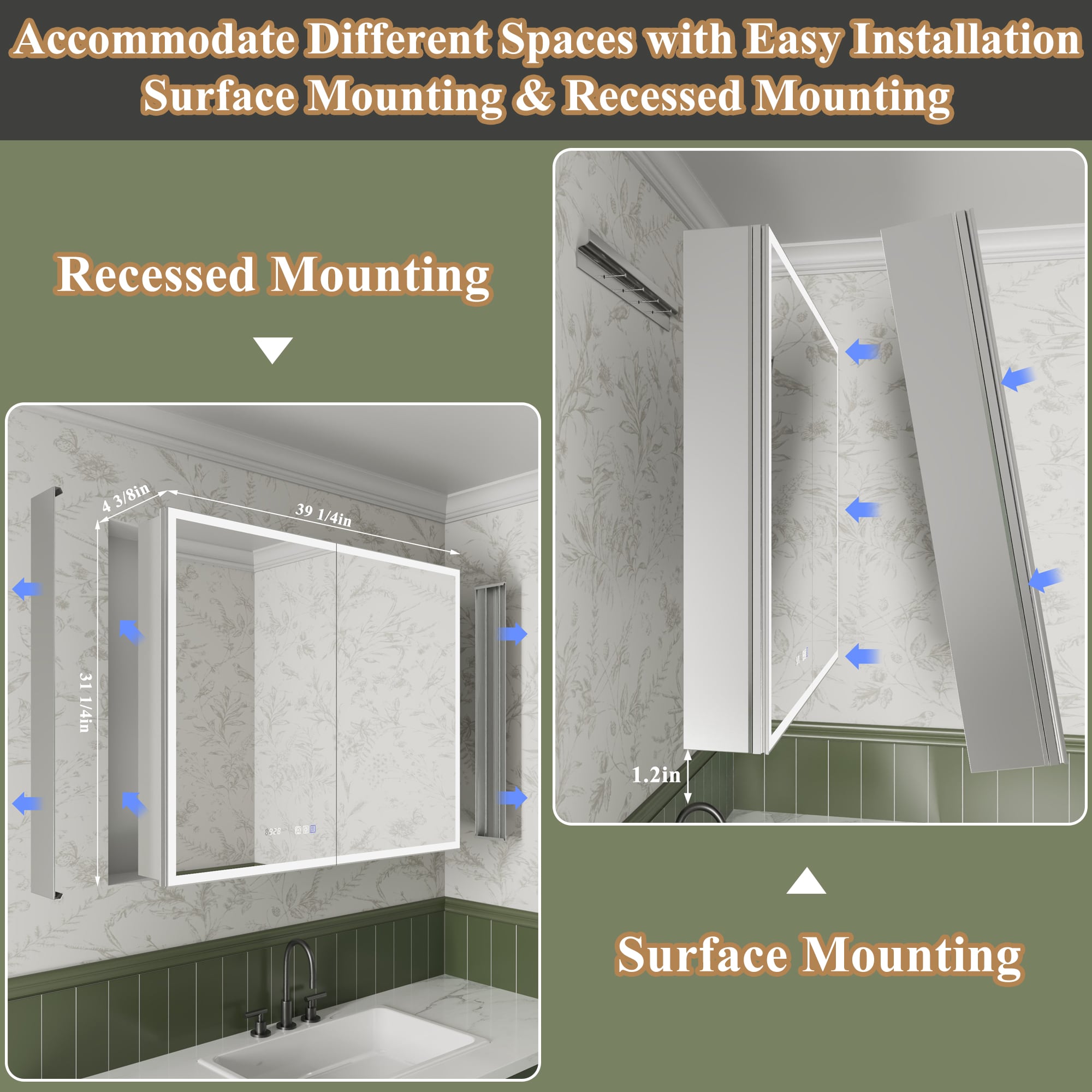 ExBrite 2430V3R1230XD2 Bathroom-Medicine-Cabinets - View #16