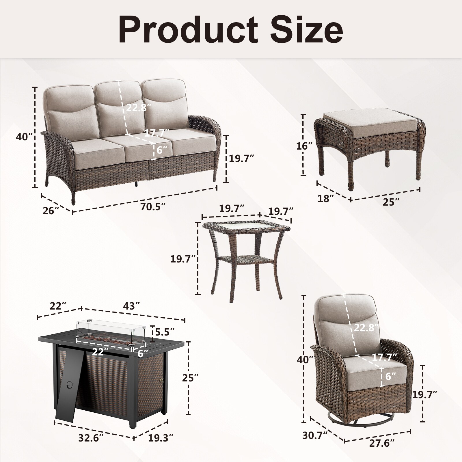 Gymojoy FSGYY01291 Patio-Conversation-Sets - View #12