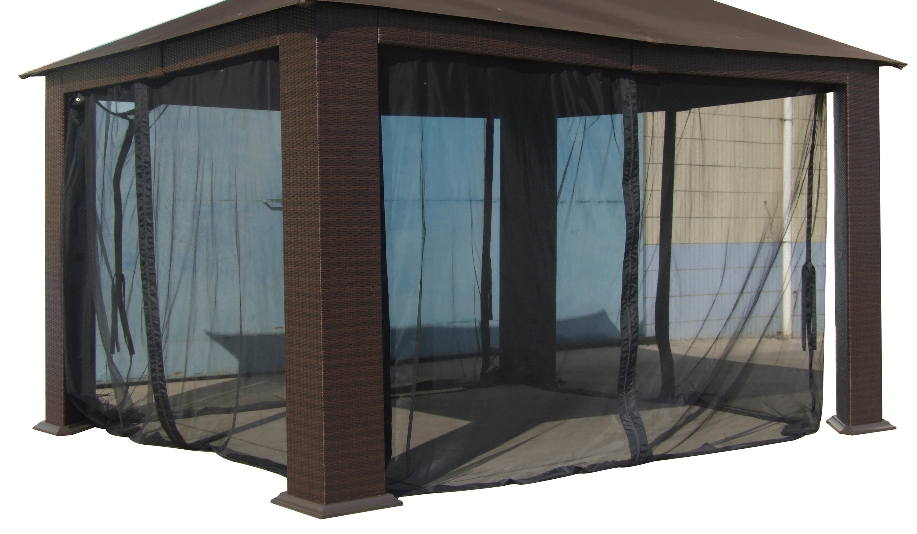 Garden Treasures OT-15S025B-BL Black Insect Net