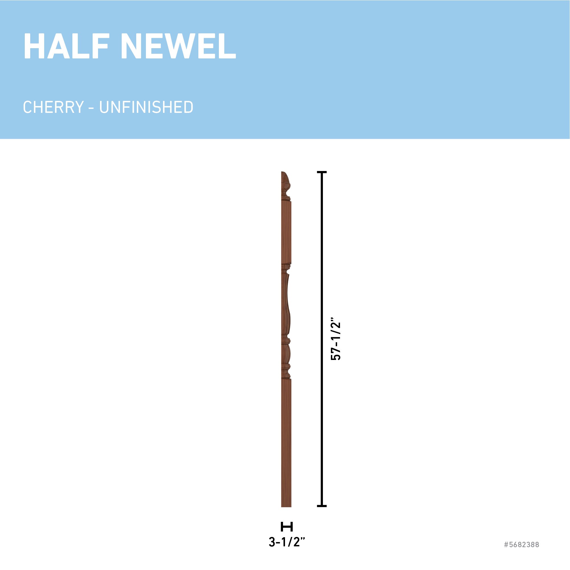 L.J. Smith Stair Systems LJF-3345 1-2-C Interior-Stairpart-Newel-Posts - View #3