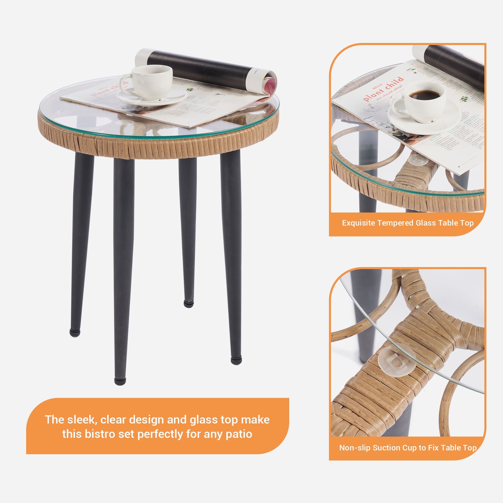 SANSTAR LRS-BS64RD Patio-Conversation-Sets - View #8