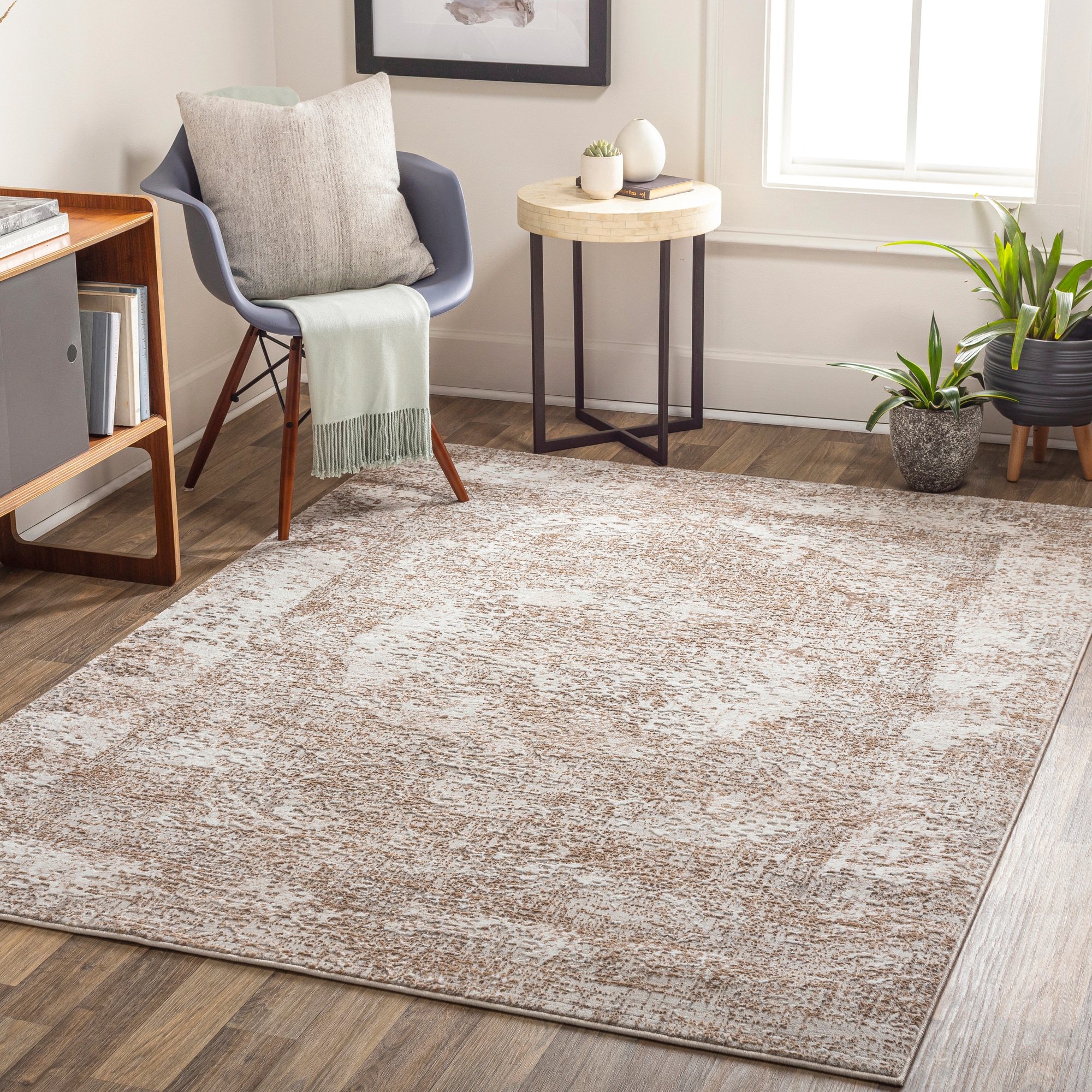 Livabliss 8 X 10 (ft) Beige Indoor Medallion Vintage Area Rug In The ...