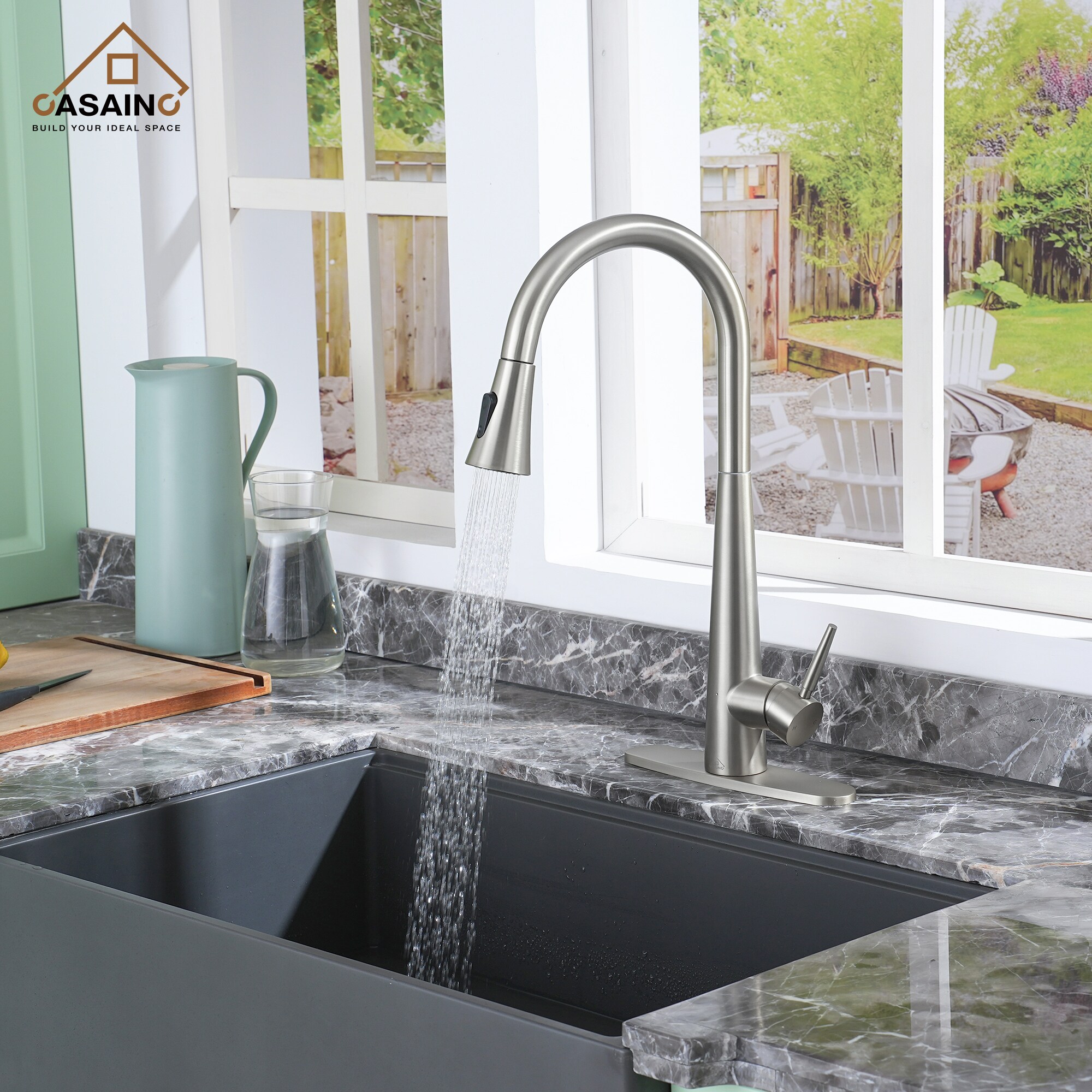 CASAINC CA-D3413-BN Kitchen-Faucets - View #3