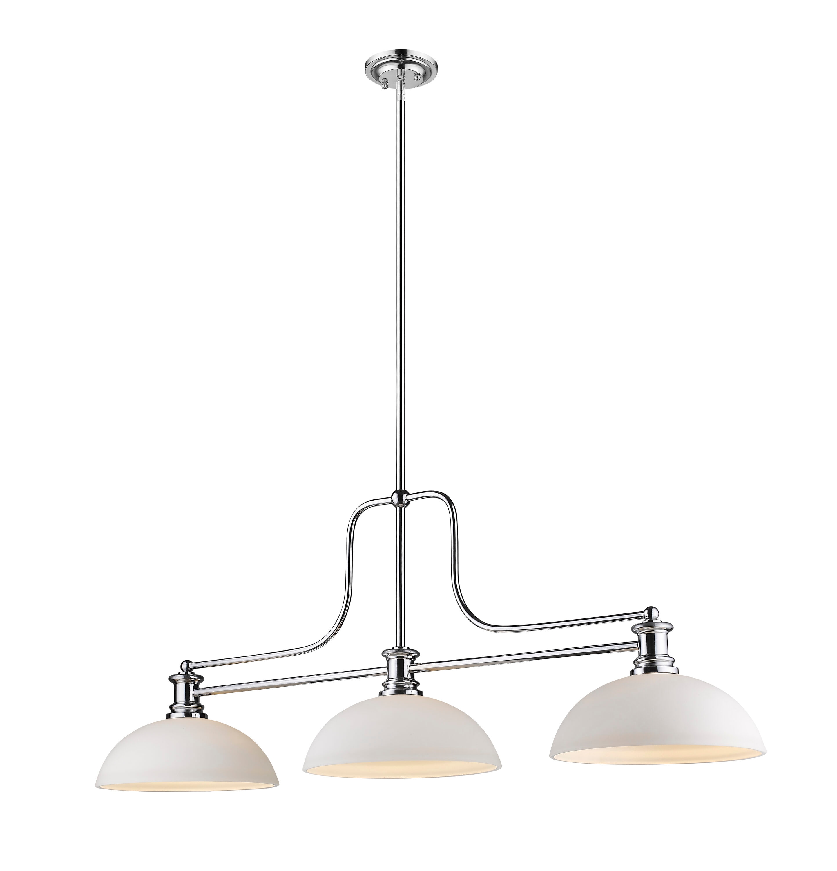 Z-Lite 725-3CH-DMO14 Melange 3-Light Polished Chrome Rustic Chandelier