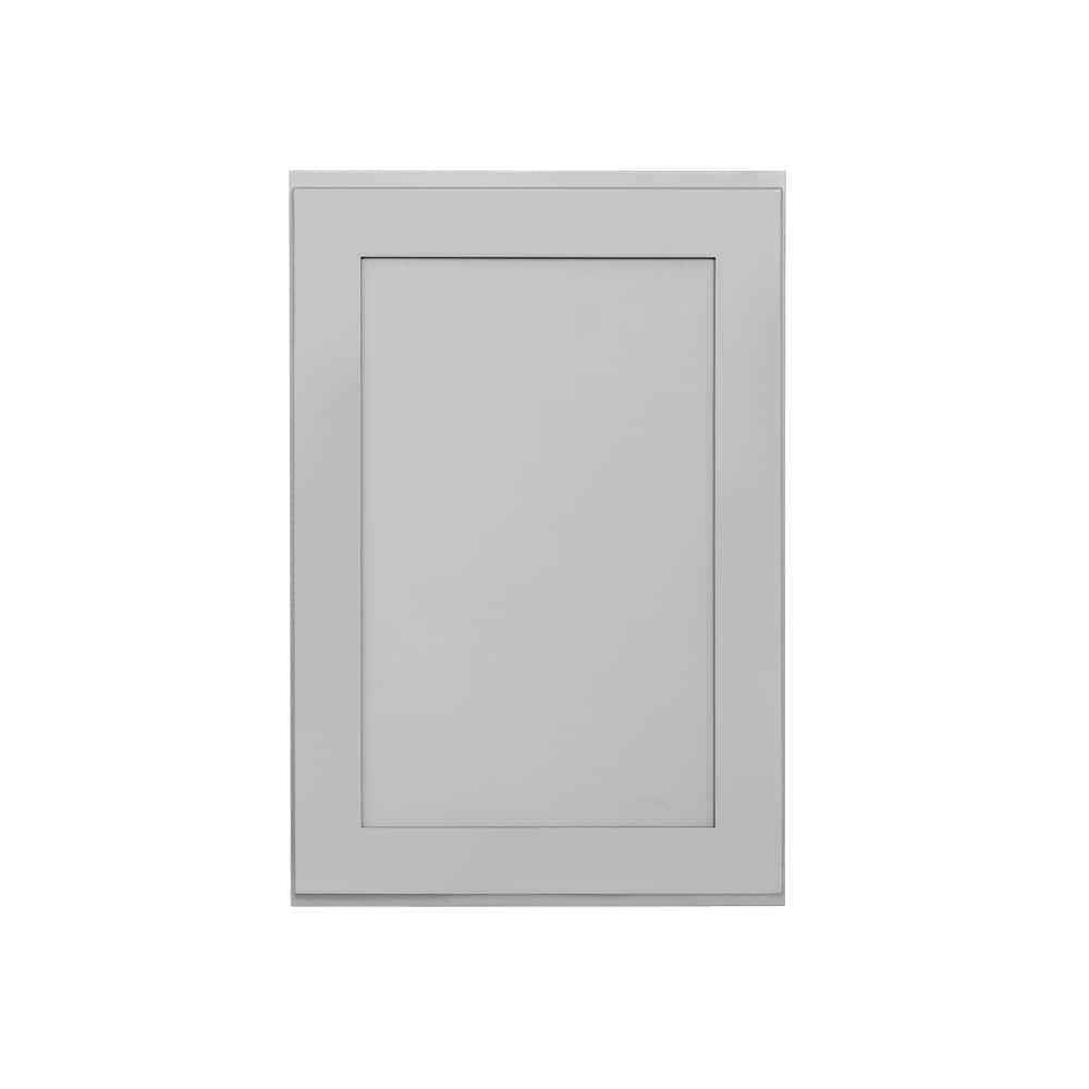 RELIABILT LS-SG-W2436R Overlake 24-in W x 36-in H x 12-in D Gray Wall Ready to assemble Plywood Cabinet (Recessed Panel Shaker)