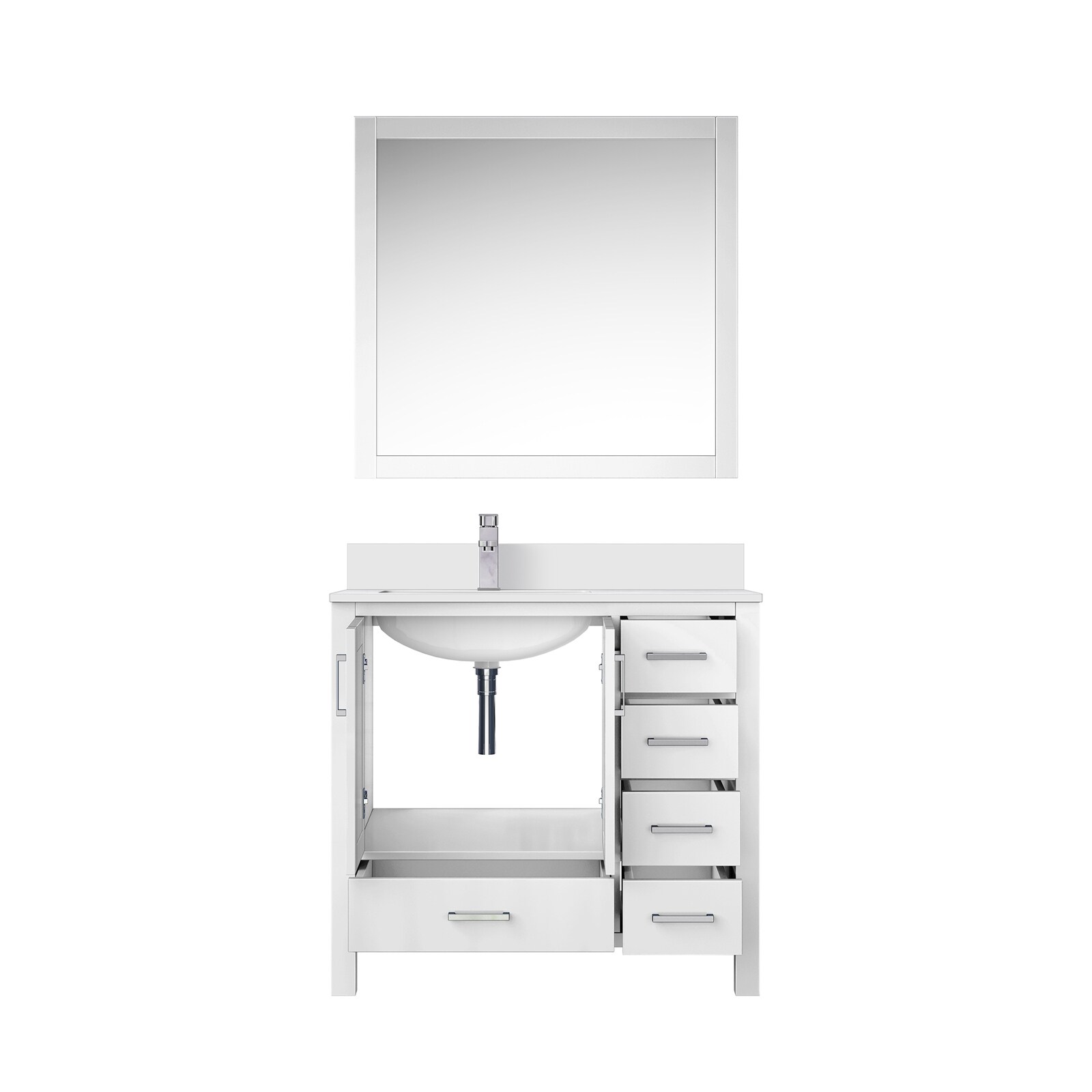Lexora LVJ36SA311L Bath-Vanity-Combo - View #4
