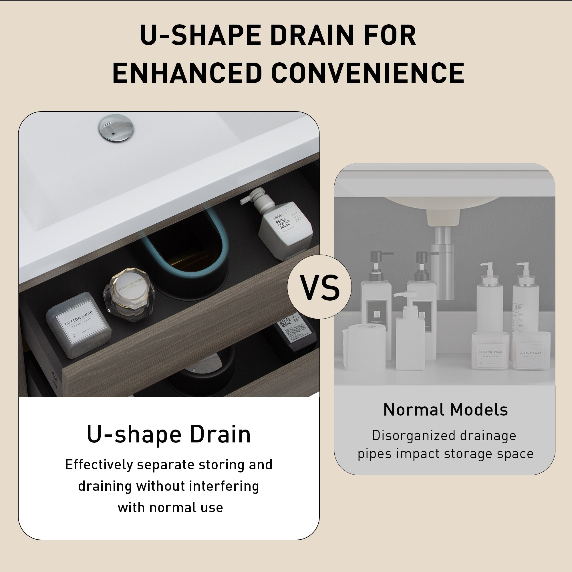 WELLFOR ABH-TGN72 Bath-Vanity-Combo - View #3