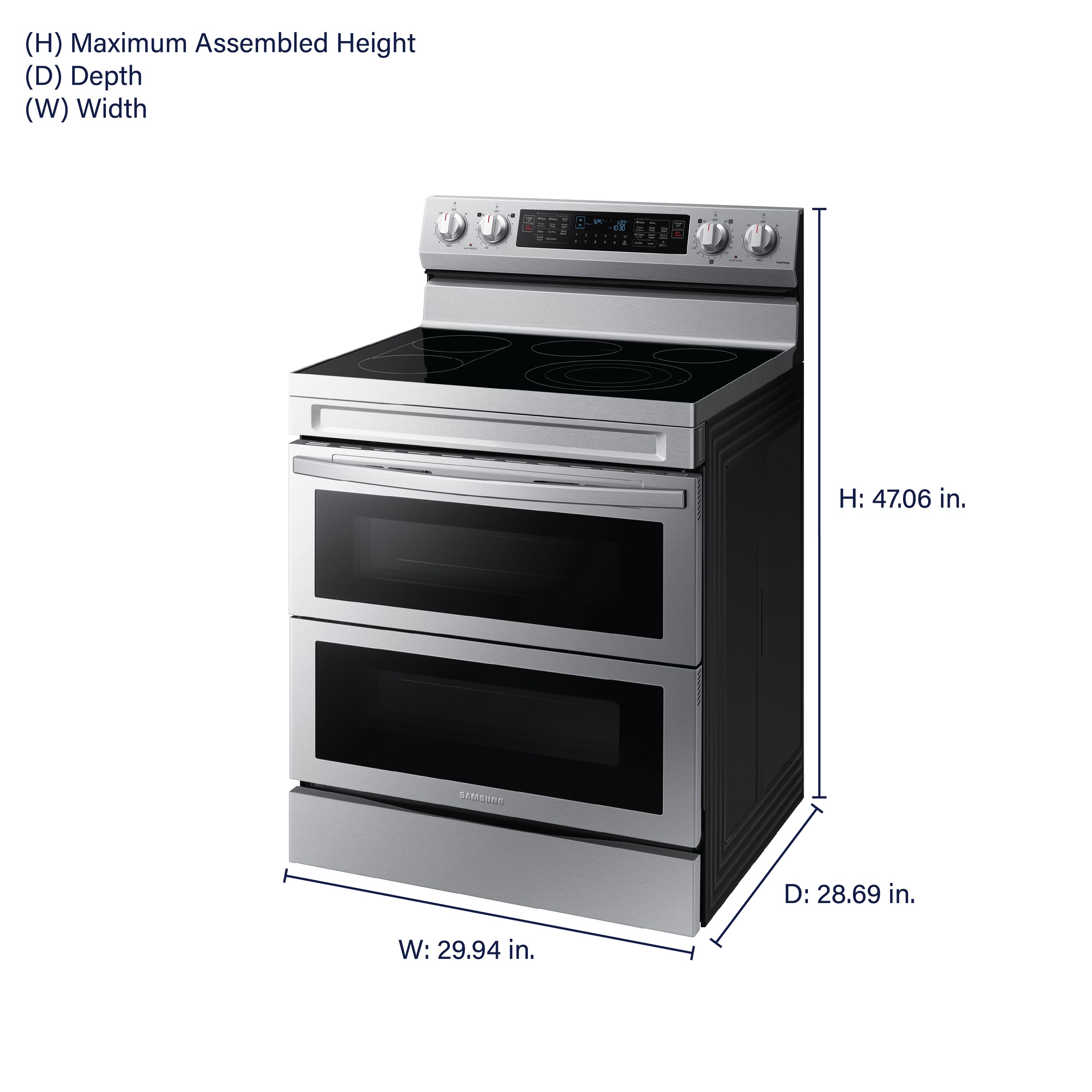 Samsung NE63A6751SS Double-Oven-Elec-Ranges - View #2