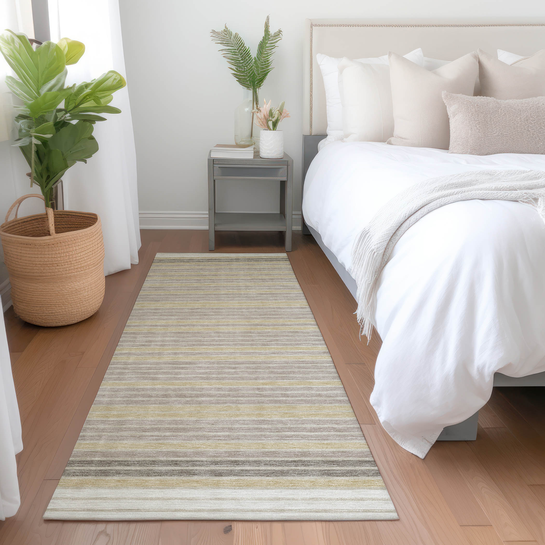 Addison Rugs ACN1402IV2X8 Chantille ACN1402IV 2 x 7 (ft) Polyester Ivory Rectangular Indoor/Outdoor Geometric Machine washable Runner rug