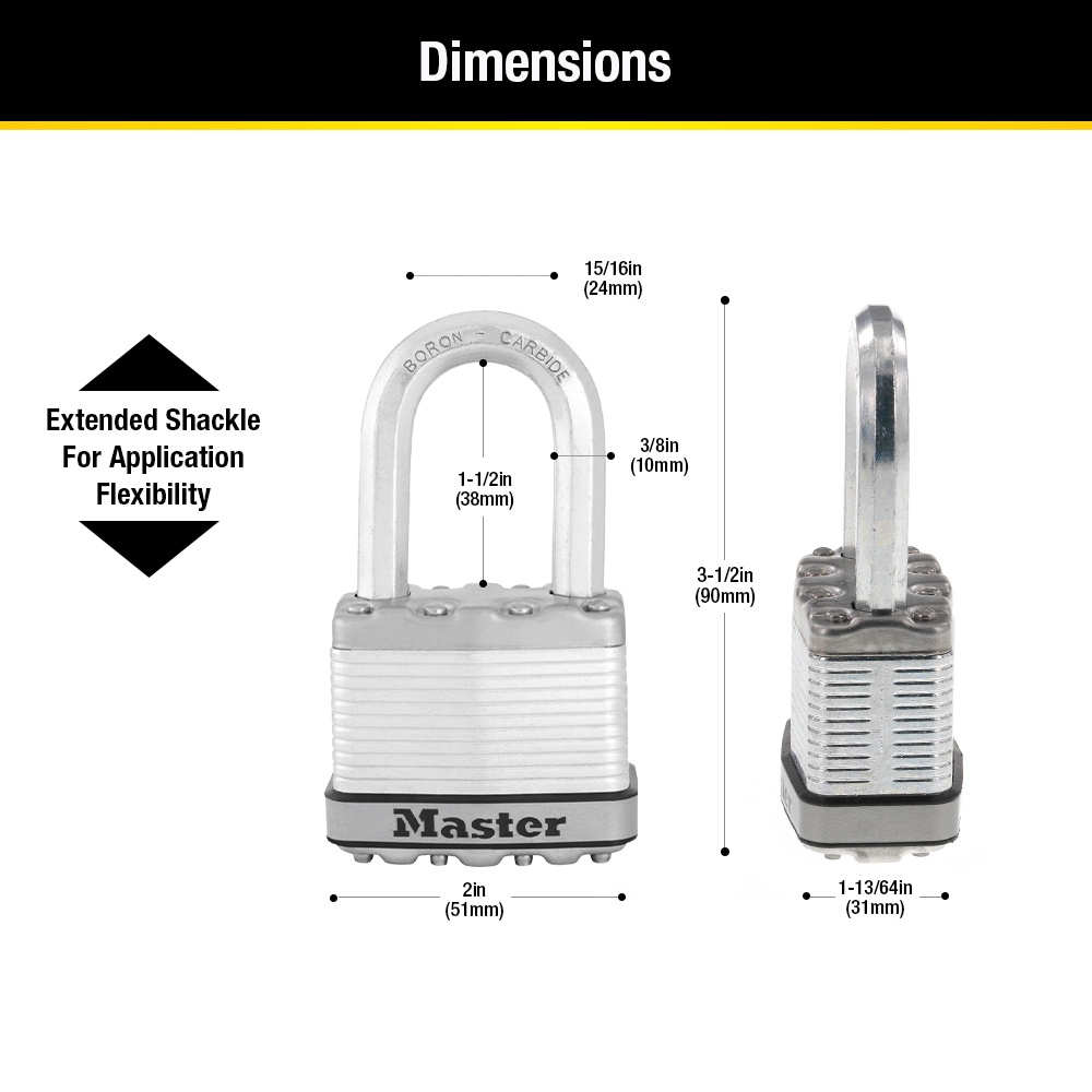 Master Lock M5XTRILF Padlocks-Locks-Cables - View #6