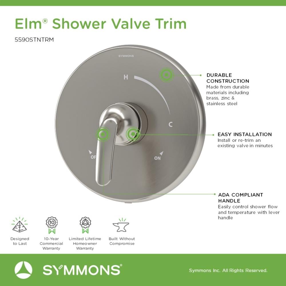Symmons 5590STNTRM Shower-Handles - View #3