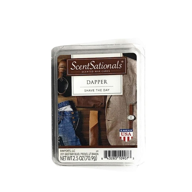 ScentSationals Dapper 2.5 Oz Scented Fragrant Wax Melts- 4 Pack in