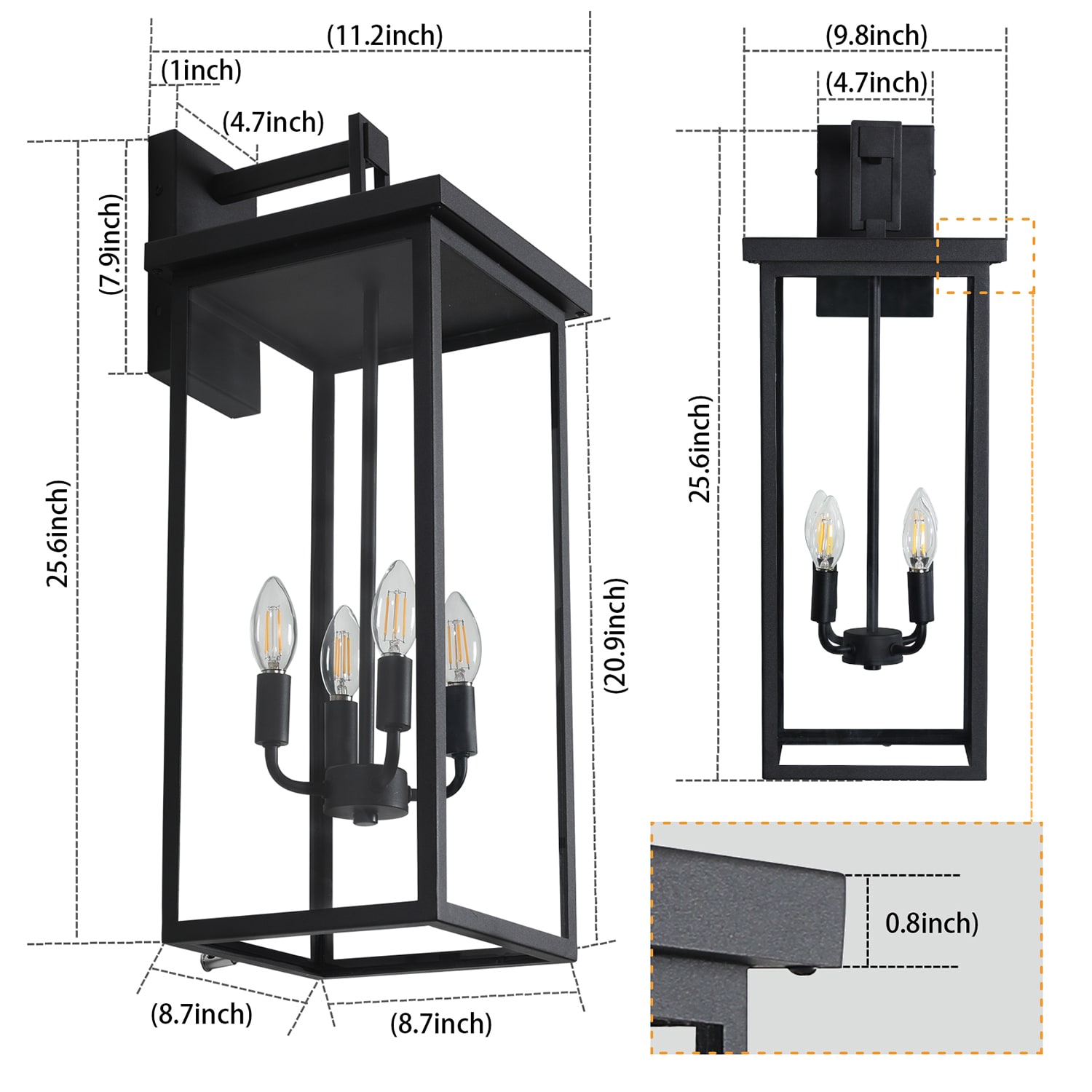 Bybafun YB5800005 Outdoor-Wall-Lighting - View #7