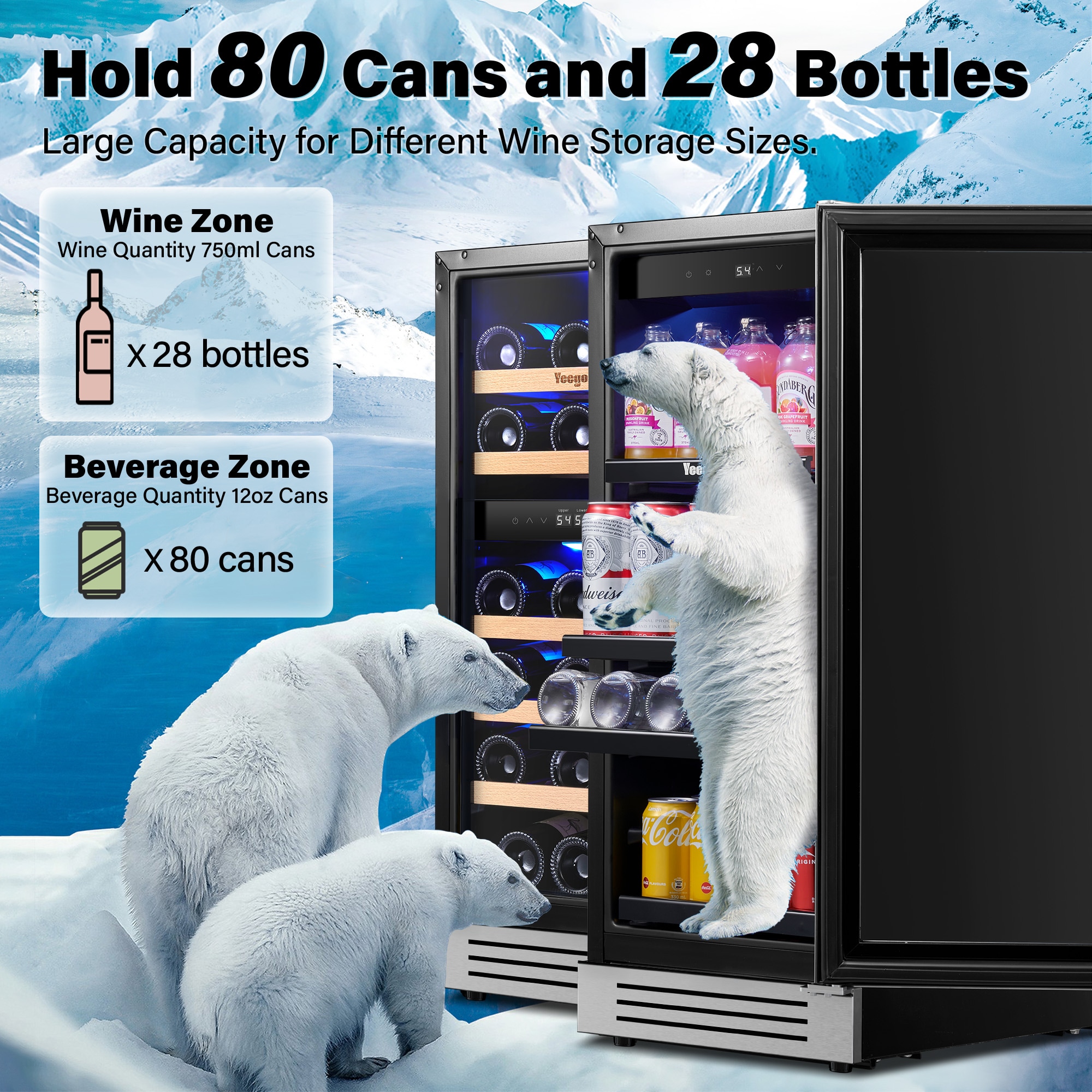Yeego YEG-BS15WD15-LS Beverage-Dispensers - View #2