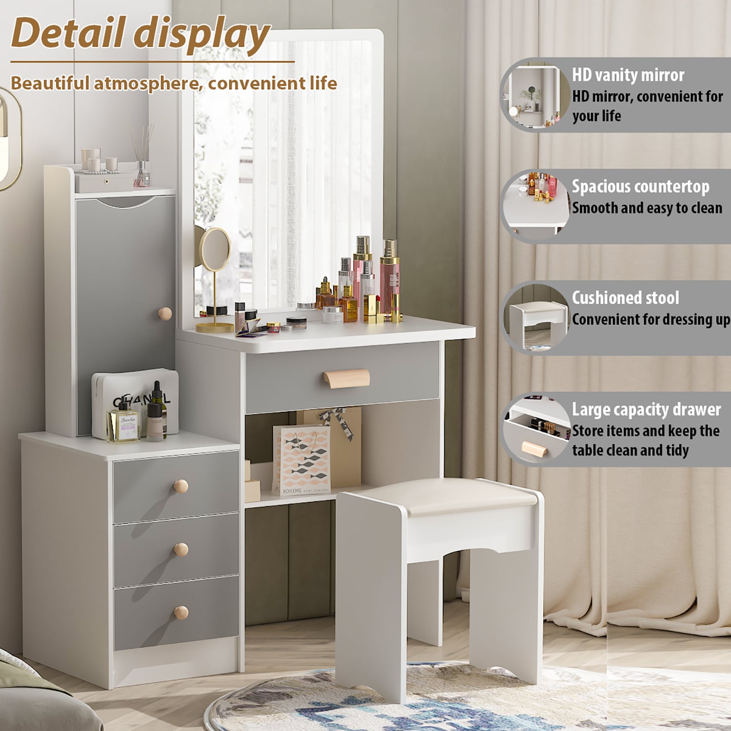 FUFU&GAGA LJY-WFJX0096-02 Bedroom-Vanities - View #10