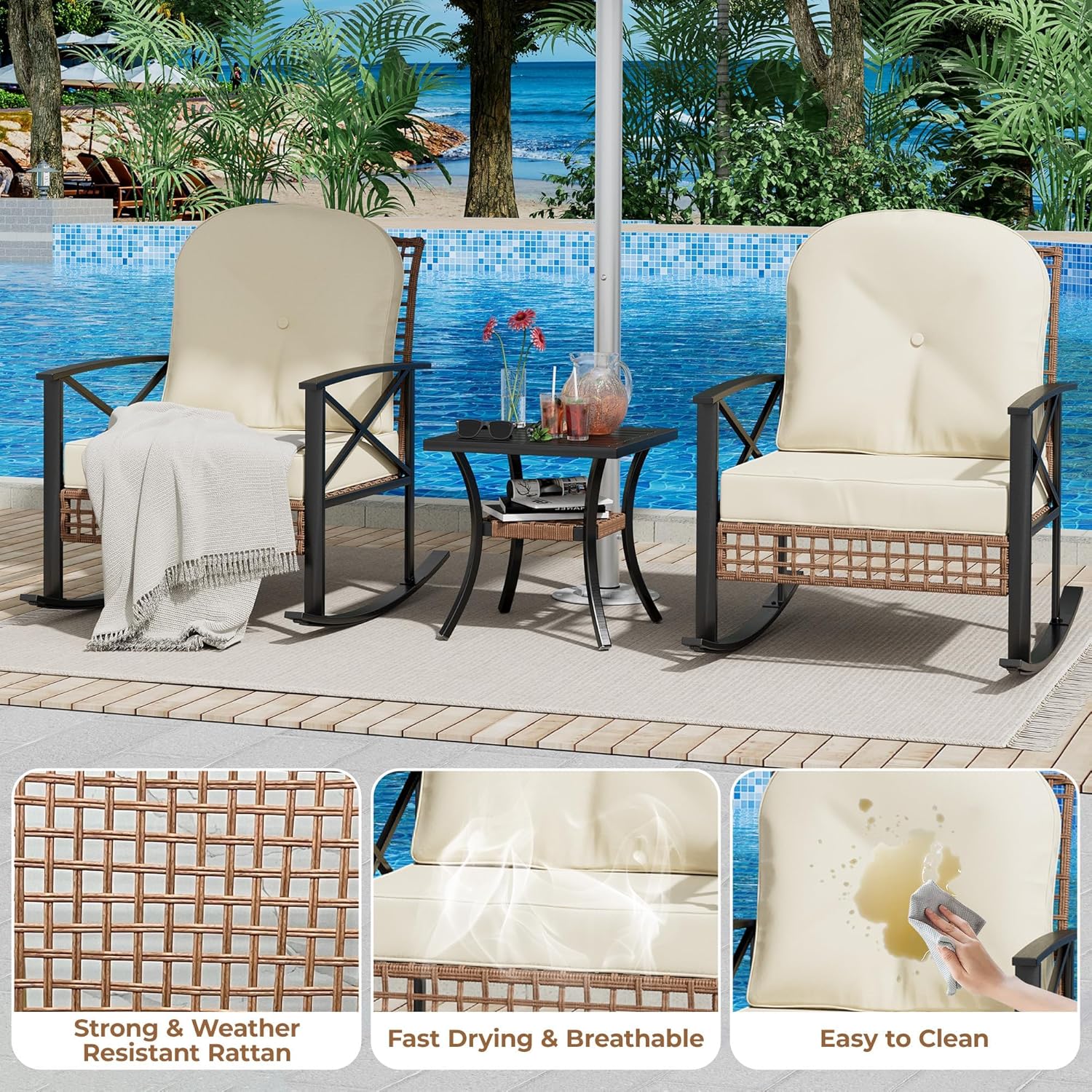 Qeetex LHF-HW-PPG-339CUBWX Patio-Conversation-Sets - View #3