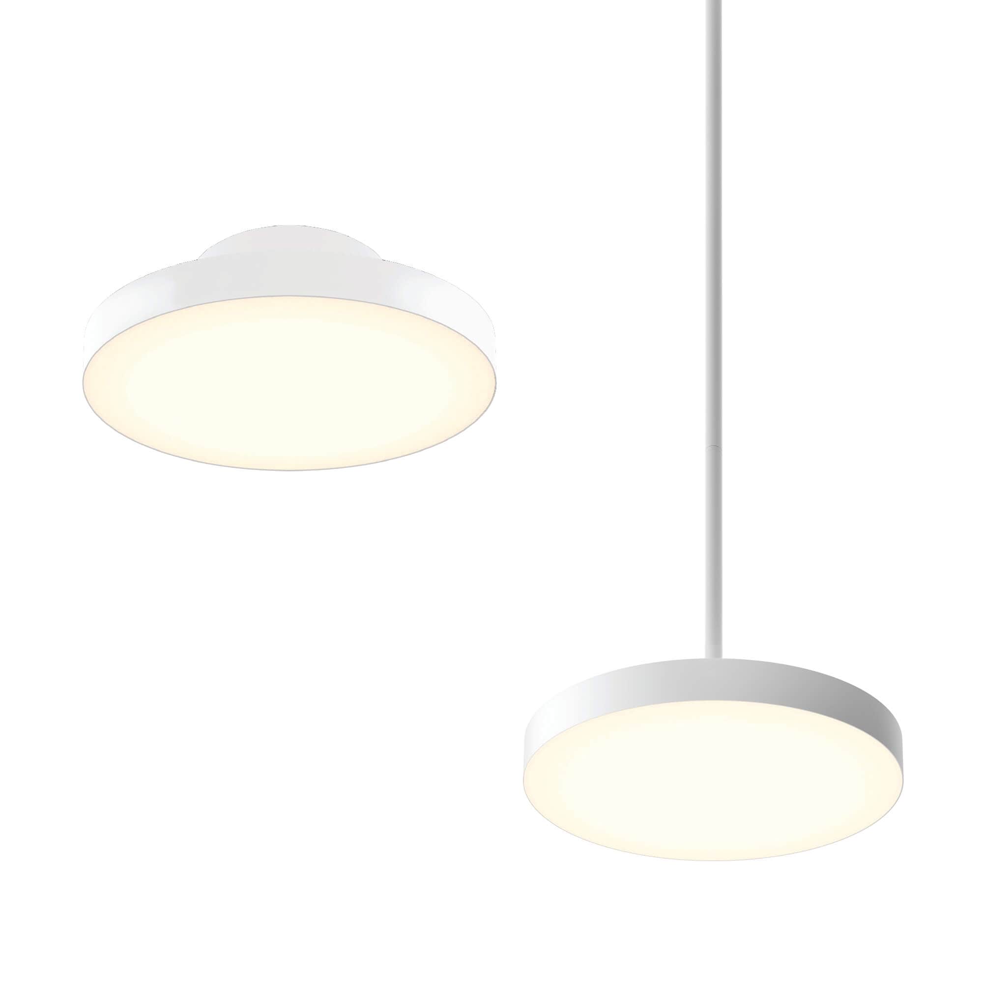 DALS Lighting Fusion 12 Inch 2-in-1 Flush Mount and Pendant
