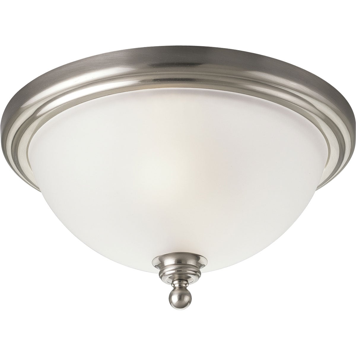 Progress Lighting P3312-09 Madison 2 -Light 15.75-in Brushed Nickel Flush Mount Light