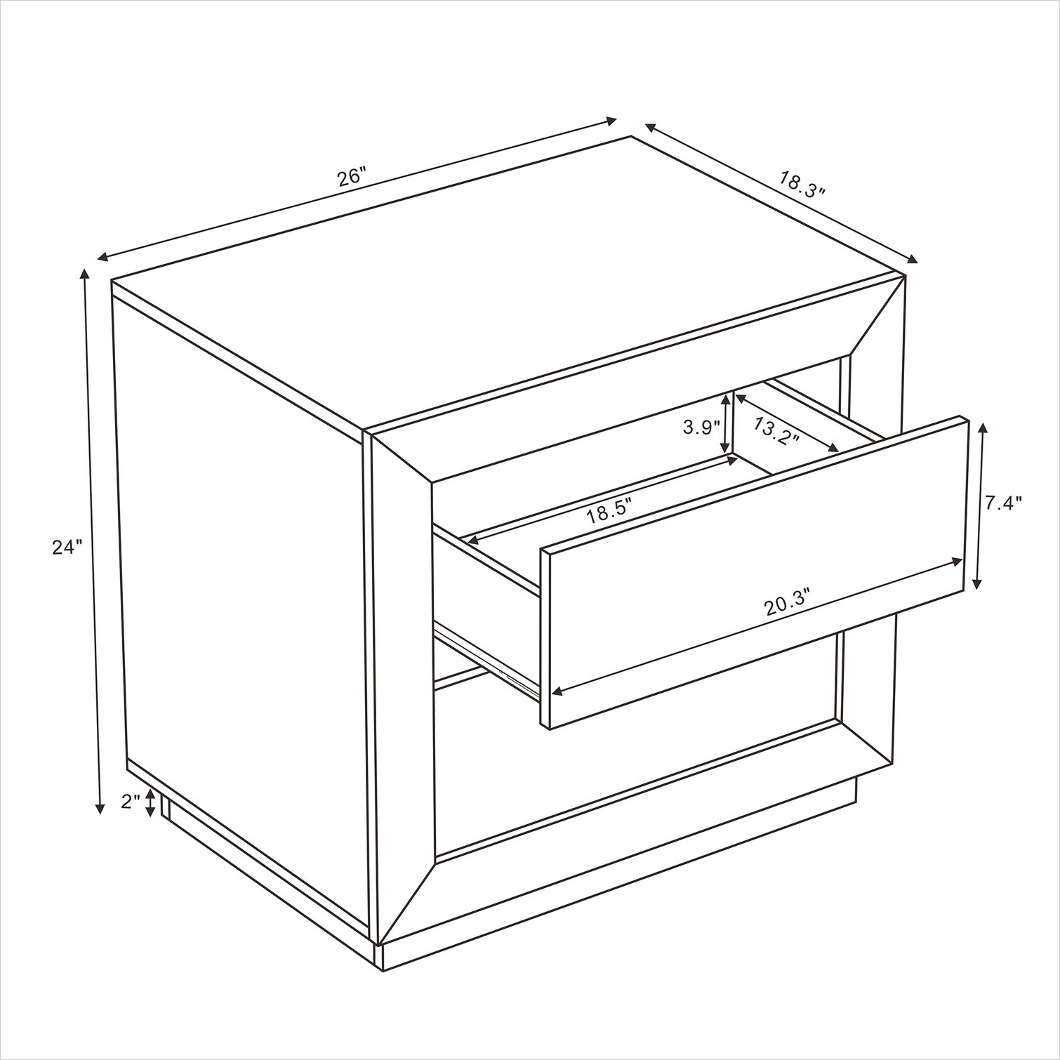 Naturefalls IZVPWI407HWV nightstands - View #6