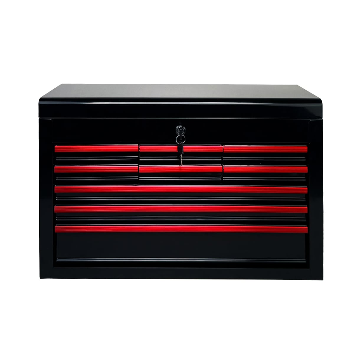 KEOKLE  Heavy Duty Metal Tool Box 24-inch Tool Box with 9 Drawers and EVA Liners Steel Locking Tool Chest for Garage Storage
