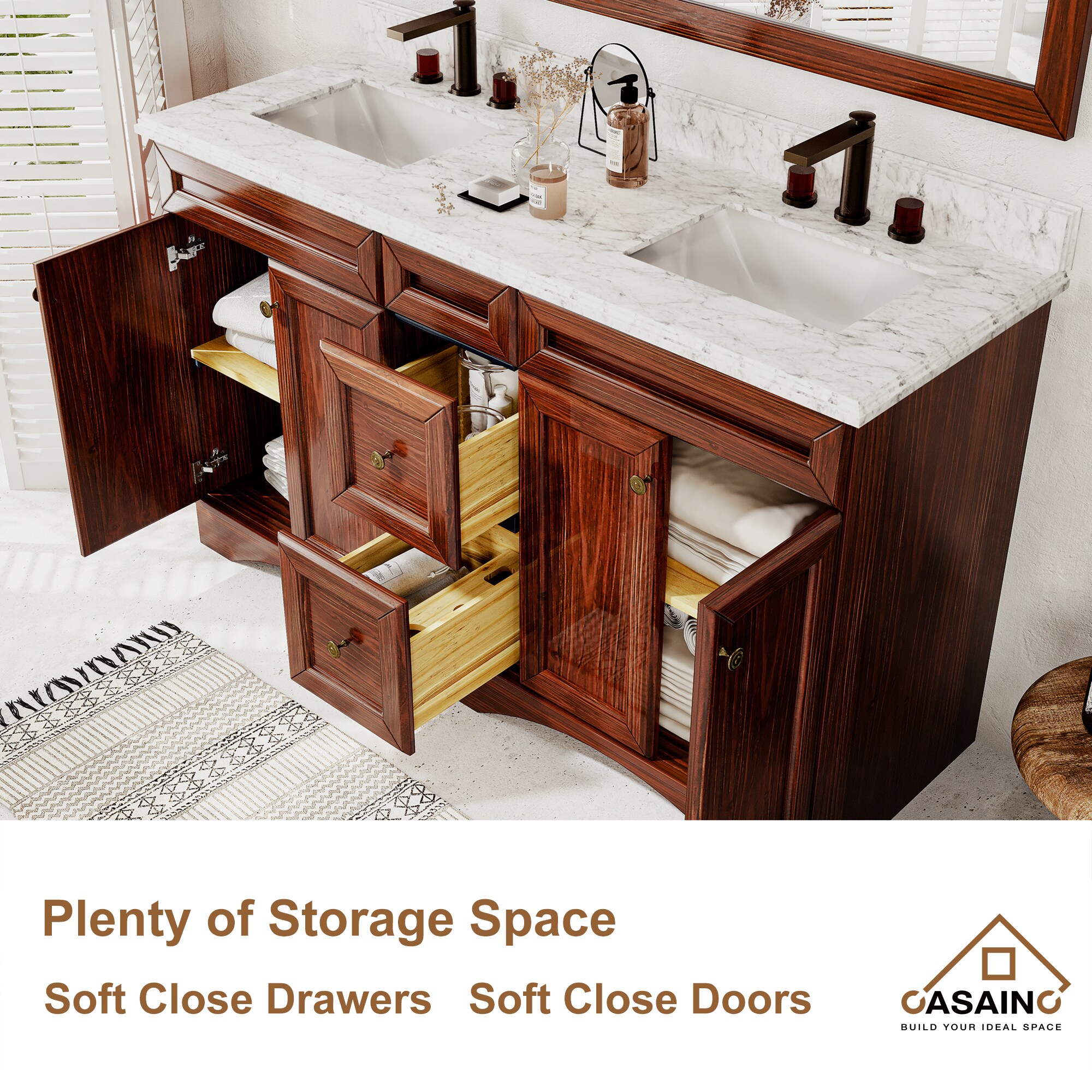 CASAINC MS-30060-CAB-WH-1 Bath-Vanity-Combo - View #5