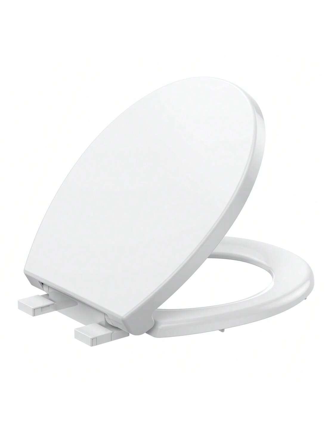 Qeetex PHO-161CZRQ9-HF4 17/19 Inch Toddler Toilet Seat With Potty Training Seat Round/Elongated. One-Piece Toilet Seat For Family Built-In Baby Seat Removable. Soft Close + Easy Clean. PP Safe Material. White